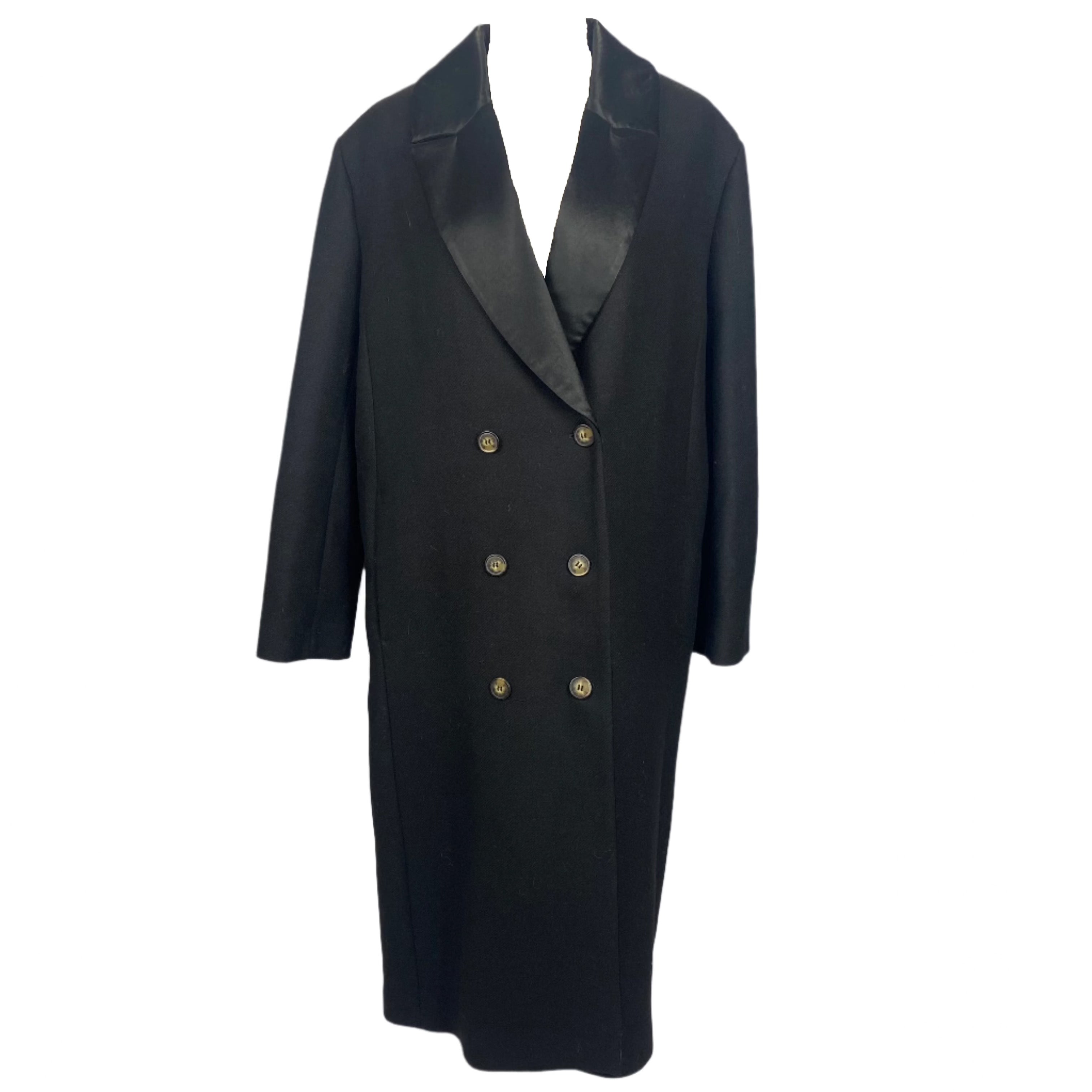Loulou Studio £660 Black Erla Tuxedo Coat L