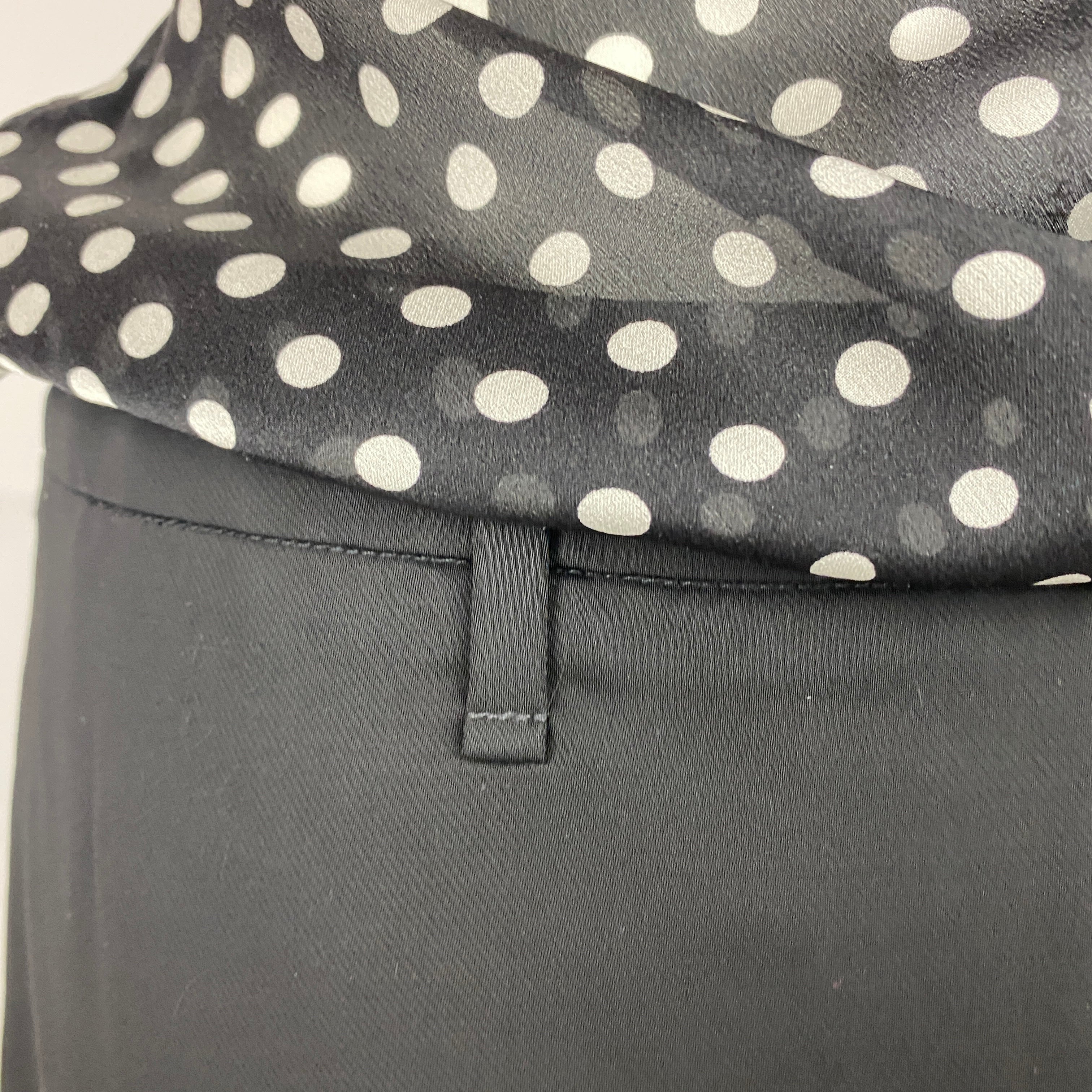 Alexander McQueen Polka Dot Silk & Wool Midi Dress XS