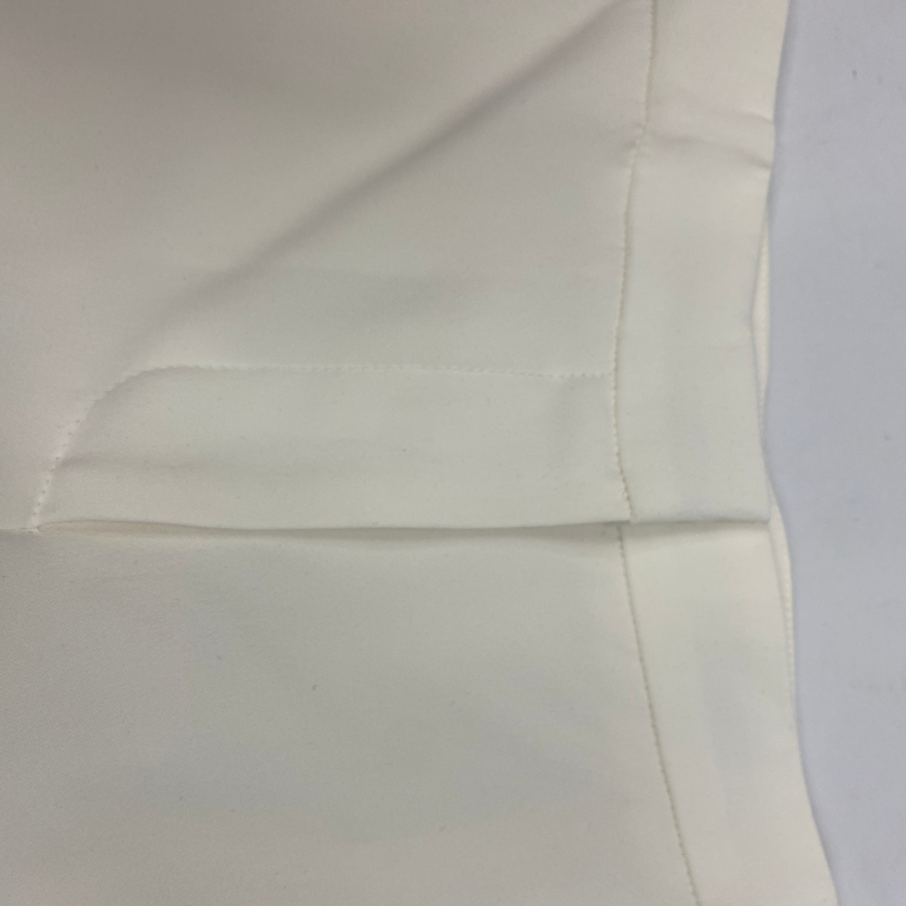 Alexander McQueen New £790 Ivory Crepe Mid-Rise Pants M