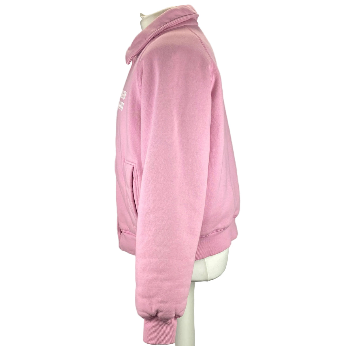 Miu Miu Baby Pink Padded Varsity Jacket XS