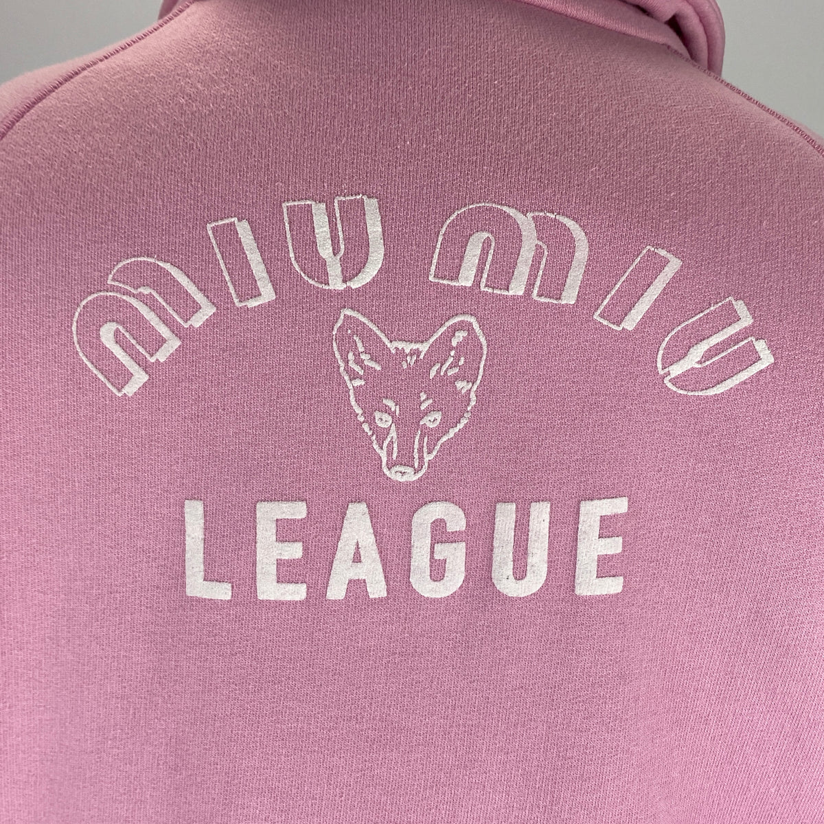 Miu Miu Baby Pink Padded Varsity Jacket XS