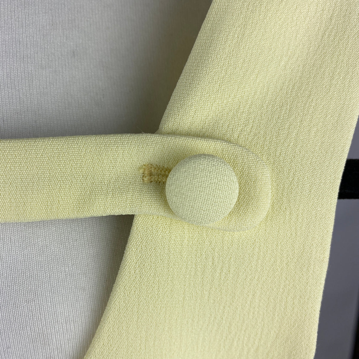 Prada Butter Yellow Crepe A-Line Top XS