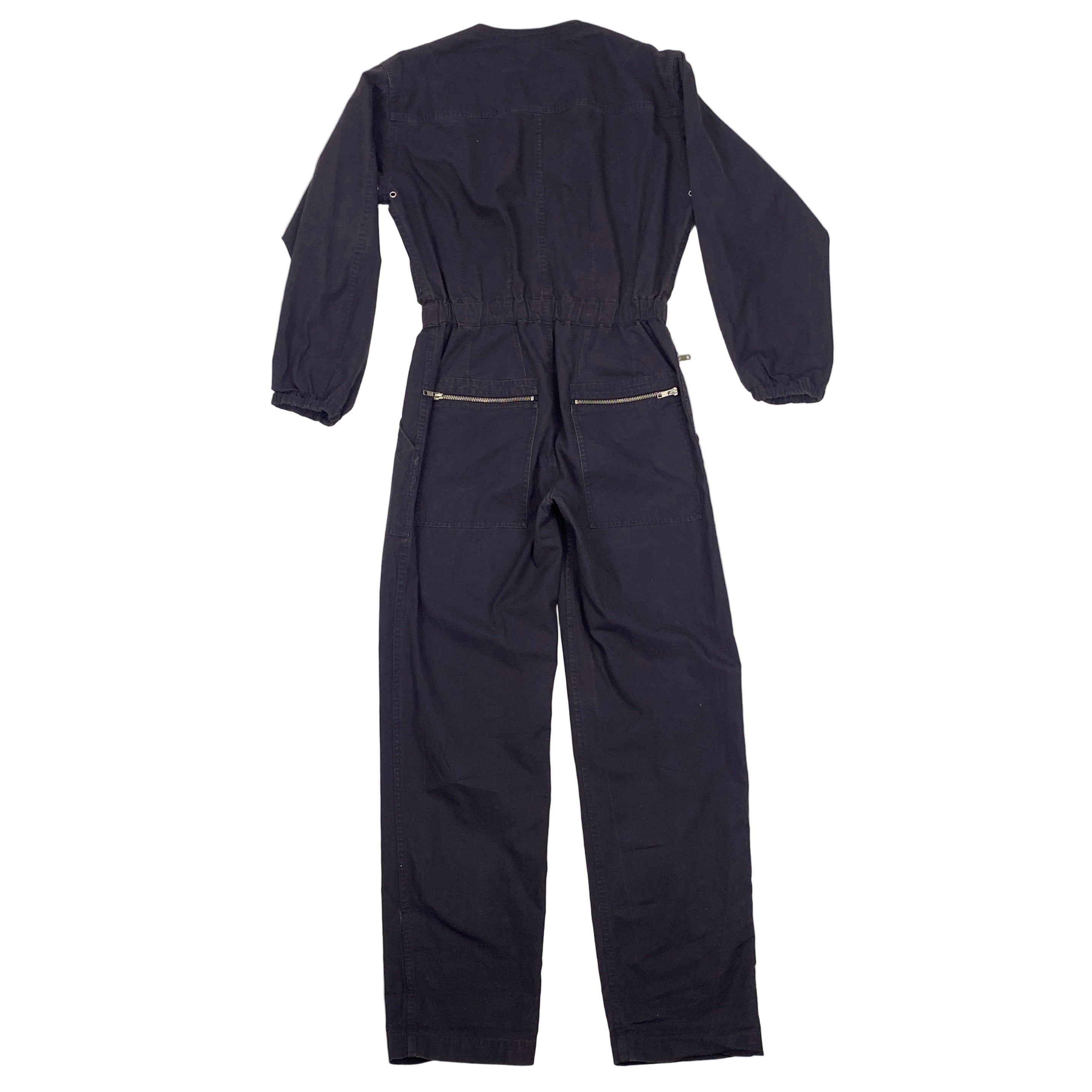Isabel Marant Etoile Navy Cotton Zippered Jumpsuit XS/S