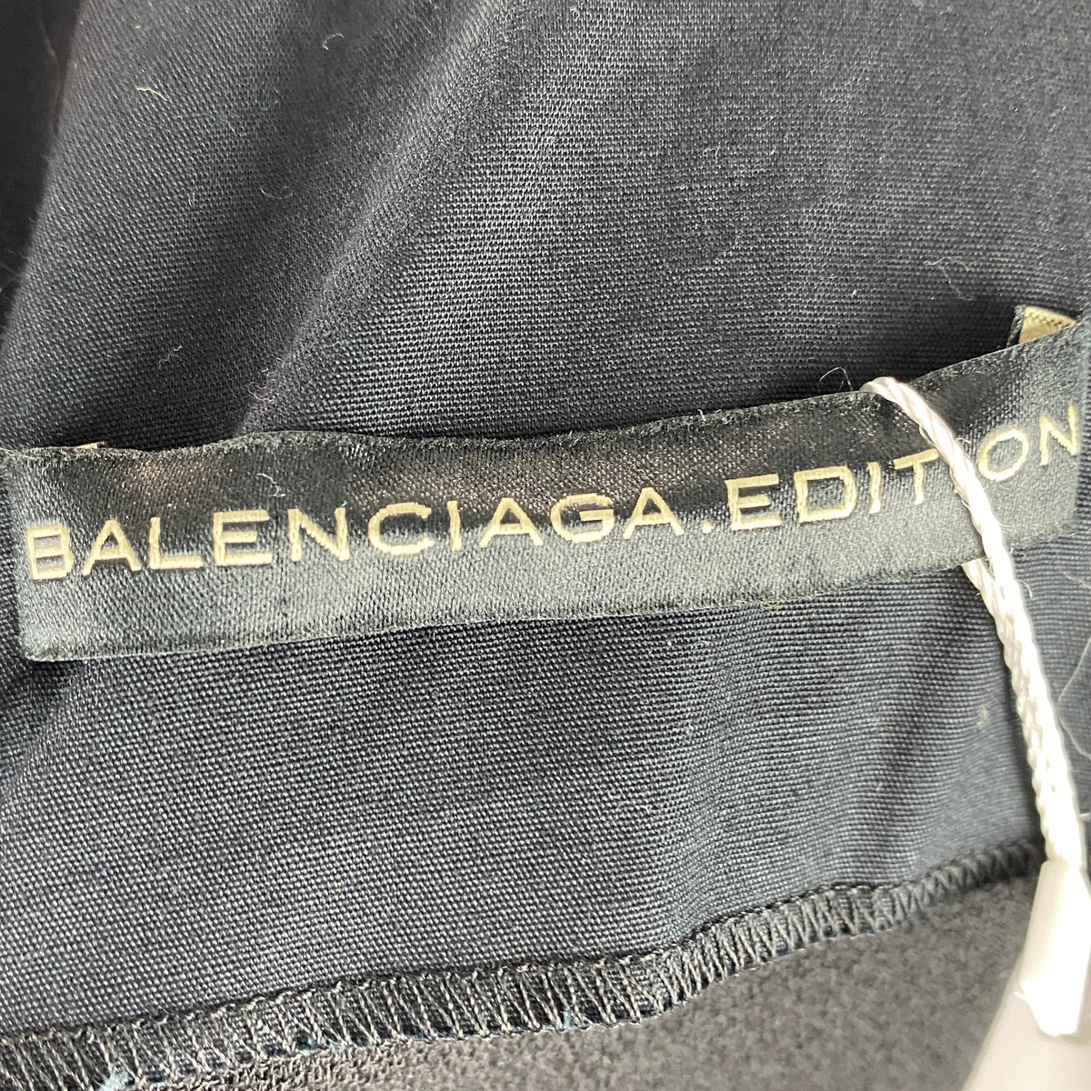Balenciaga Black Wool Crepe Belted Midi Dress XS/S