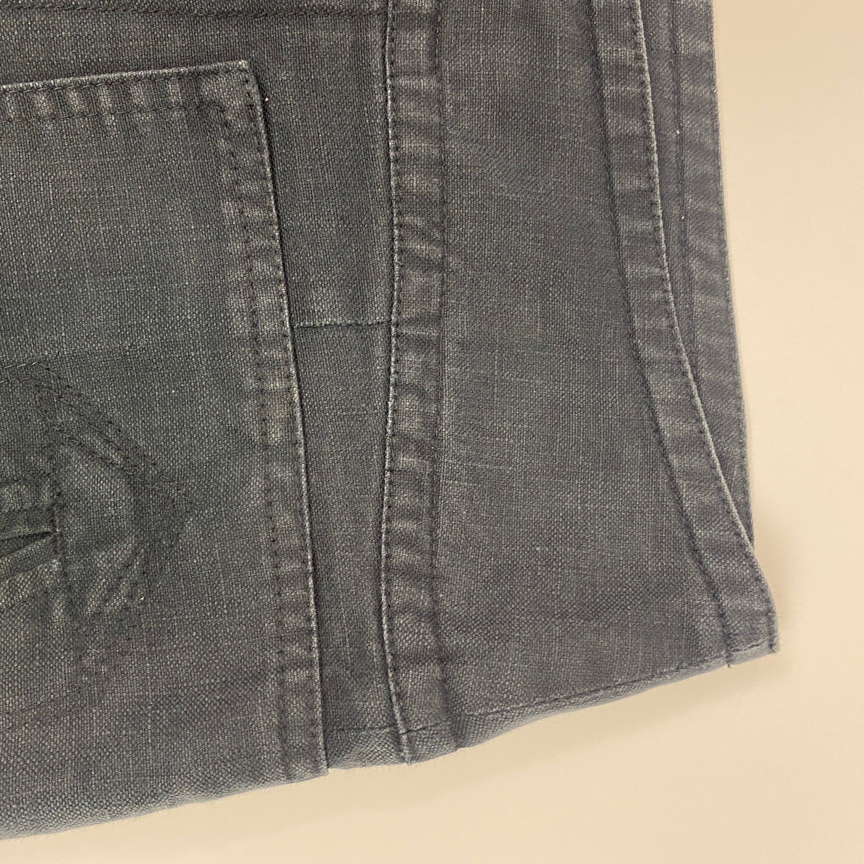 Isabel Marant Etoile Grey Cotton Crop Utility Pants S