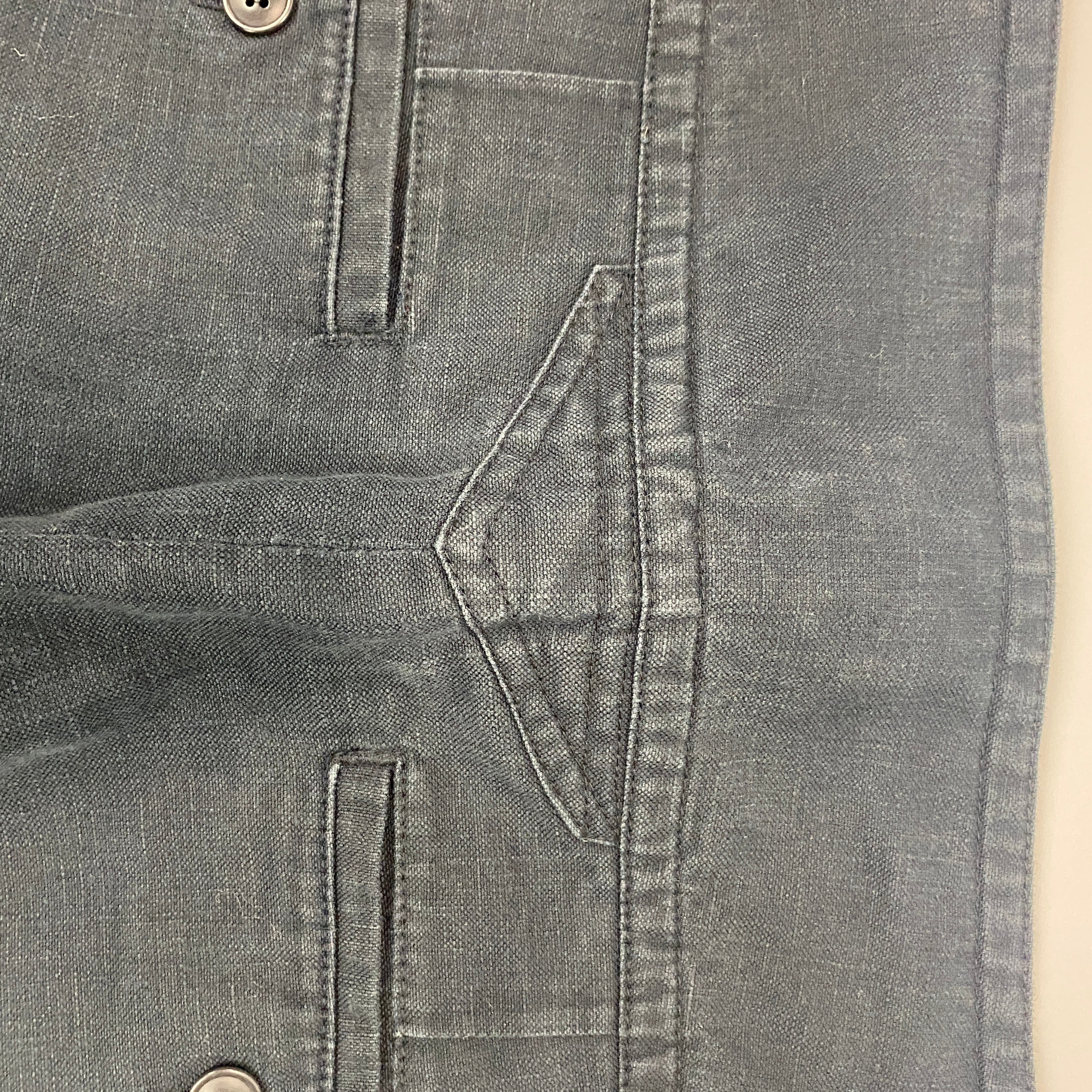 Isabel Marant Etoile Grey Cotton Crop Utility Pants S