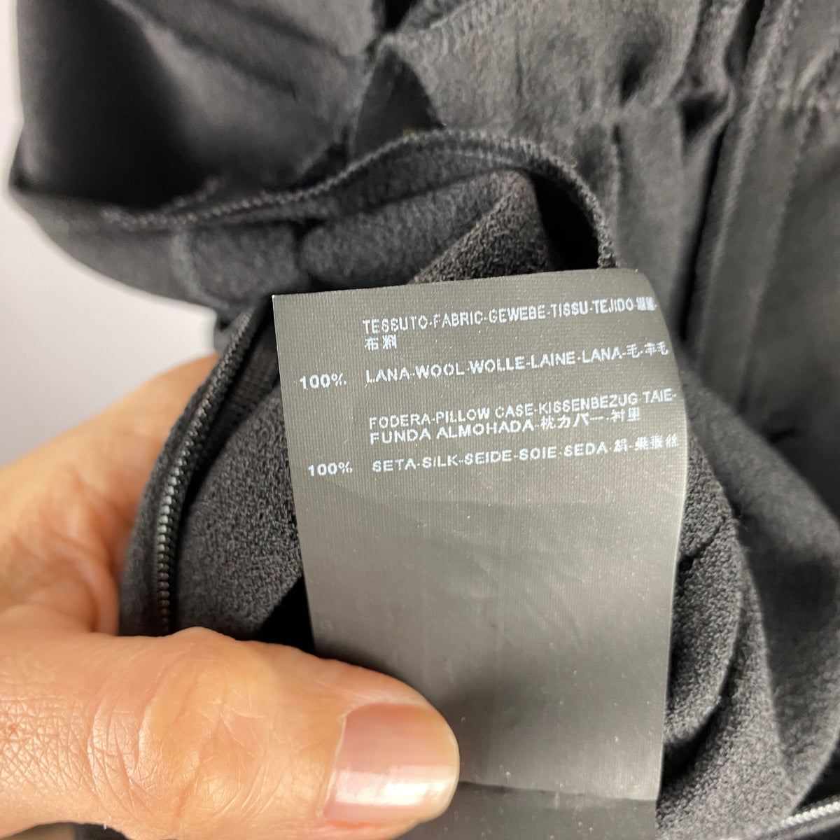 Balenciaga Black Wool Crepe Belted Midi Dress XS/S