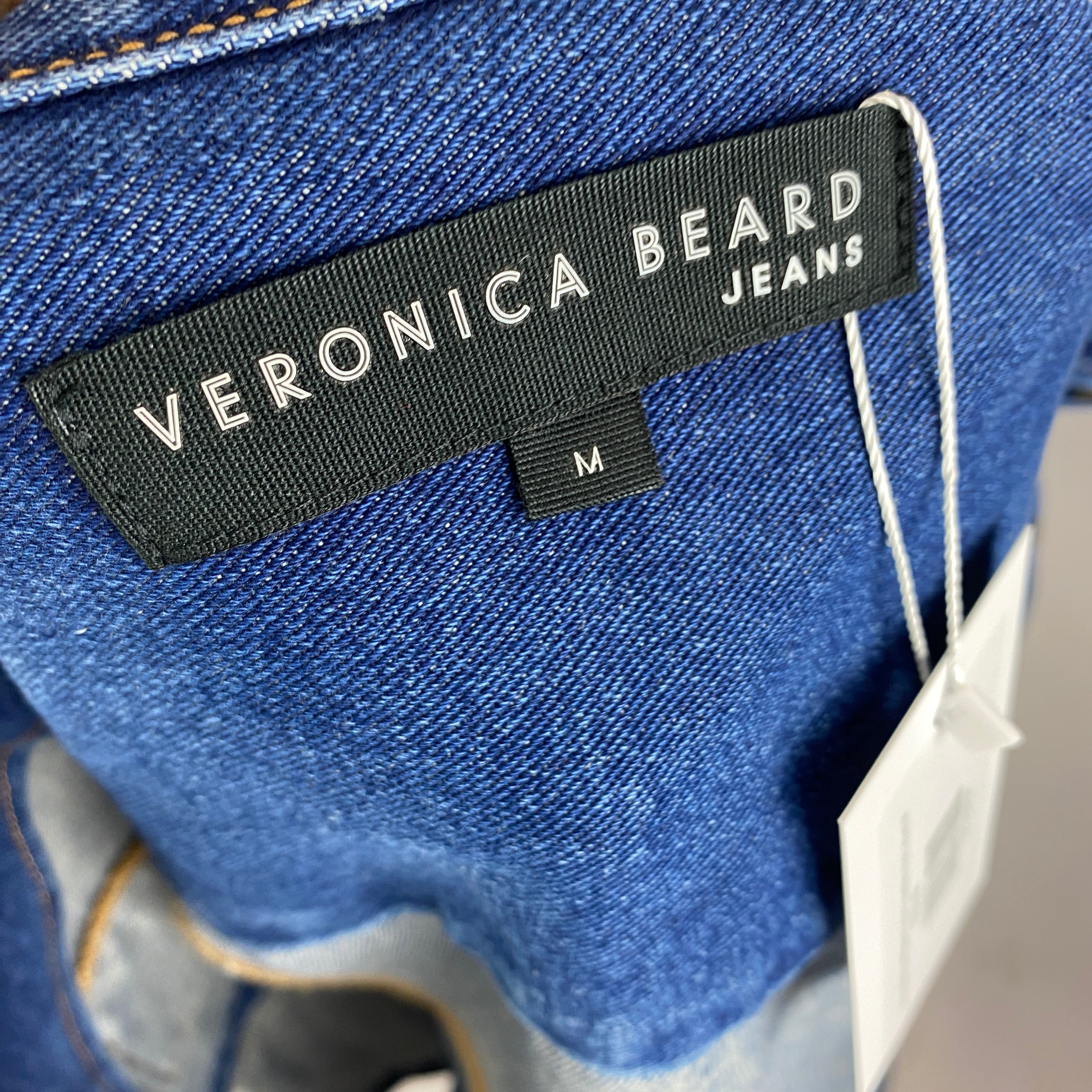 Veronica Beard £448 Washed Denim Seventies-Style Jacket M