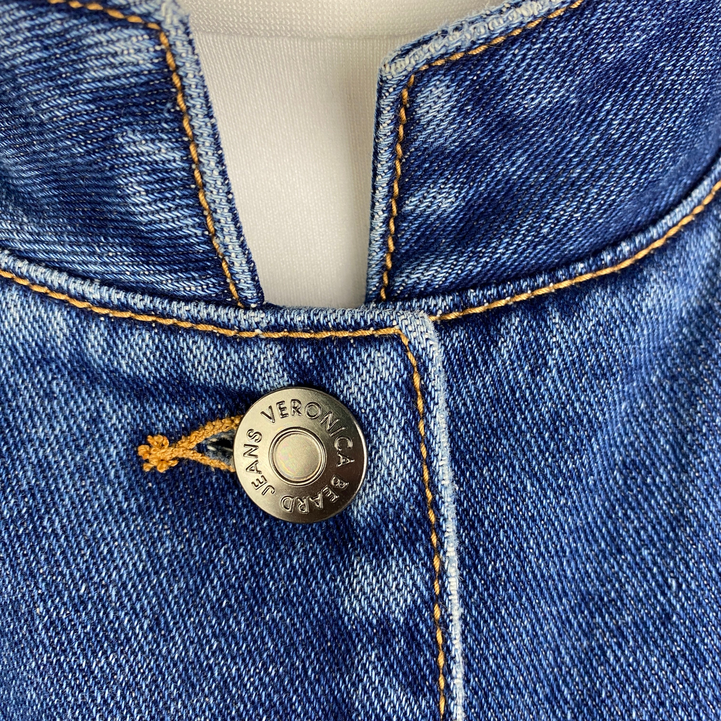 Veronica Beard £448 Washed Denim Seventies-Style Jacket M