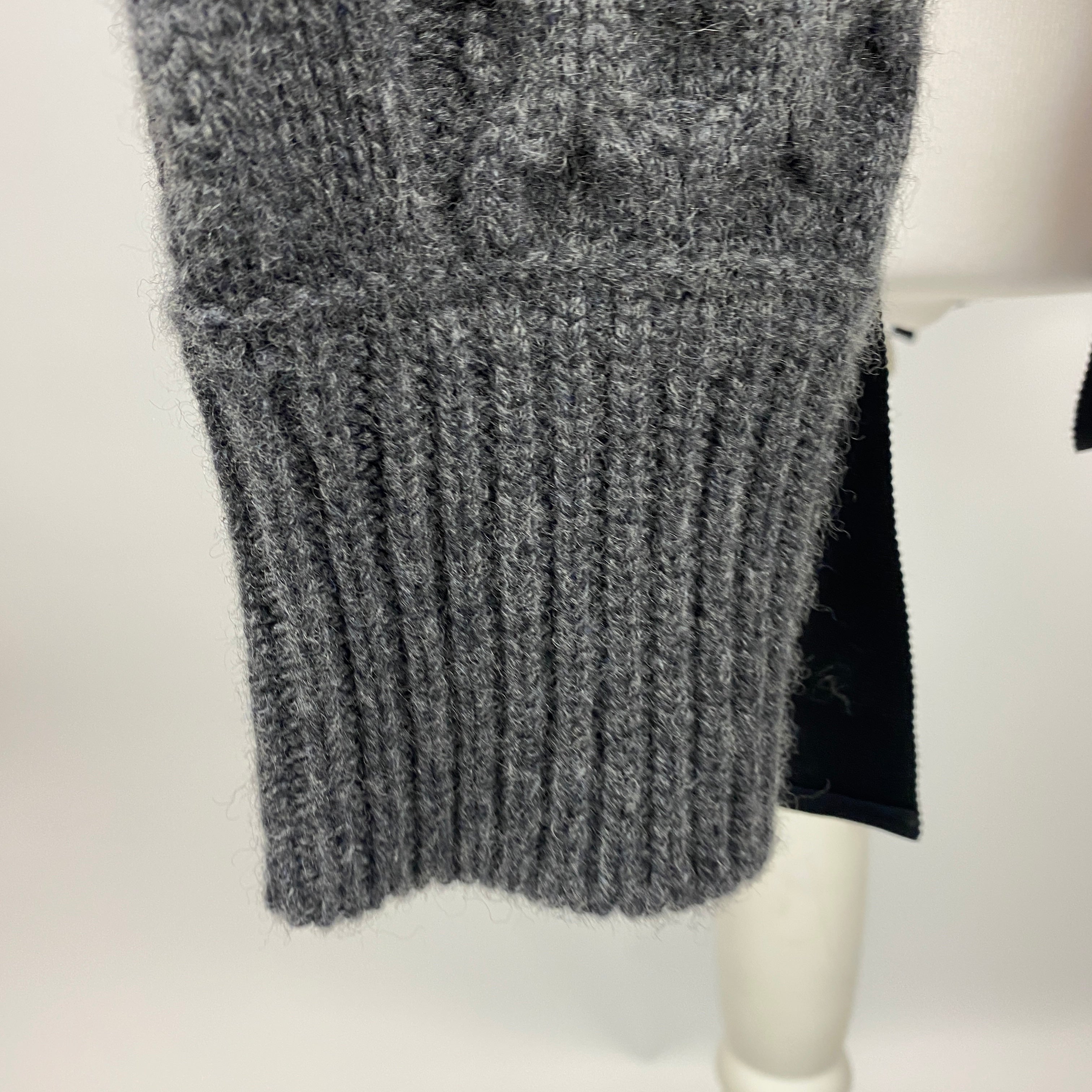 Erdem Charcoal Cable Knit Sweater XS