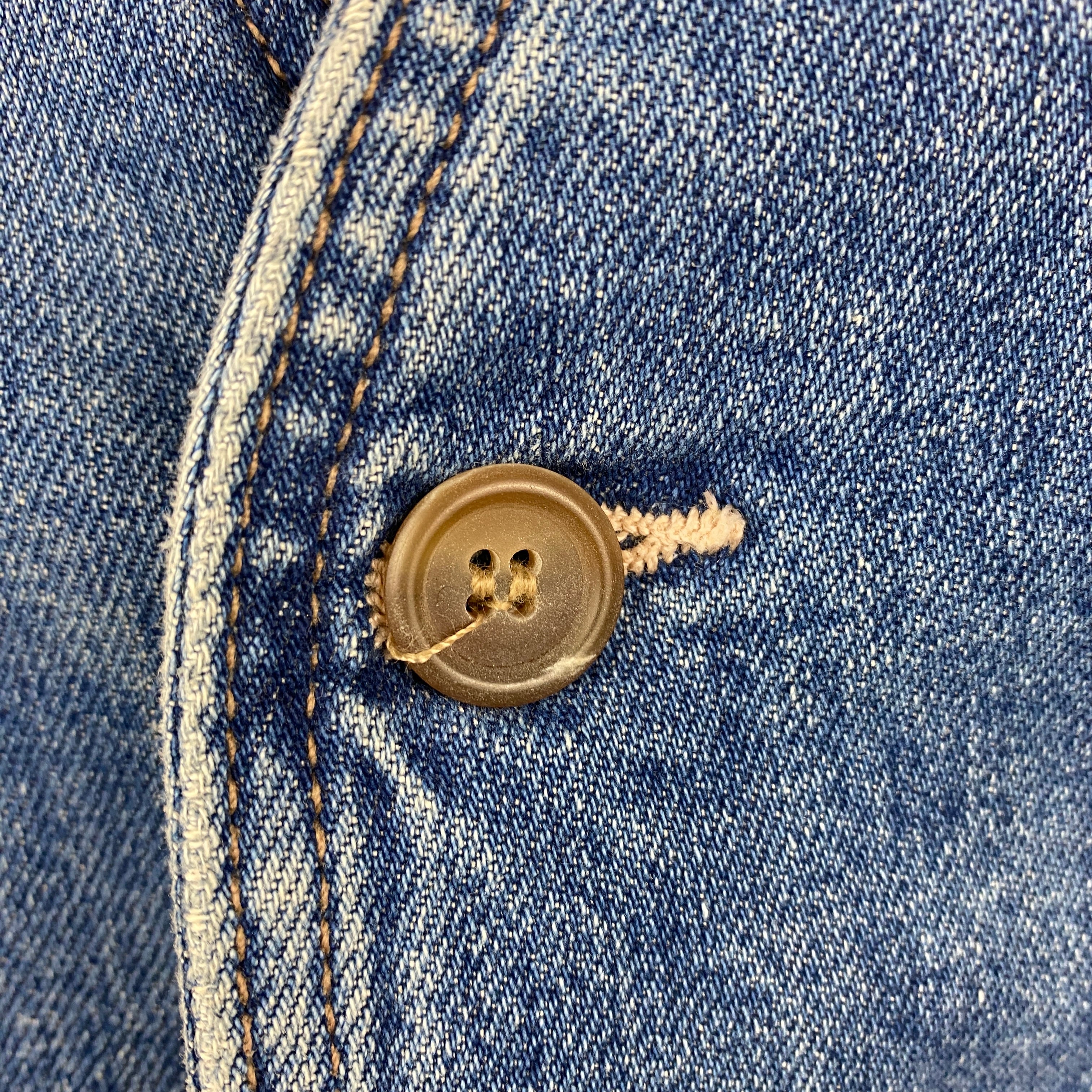 Clare V x Mother $320 Vintaged Denim Waistcoat XS