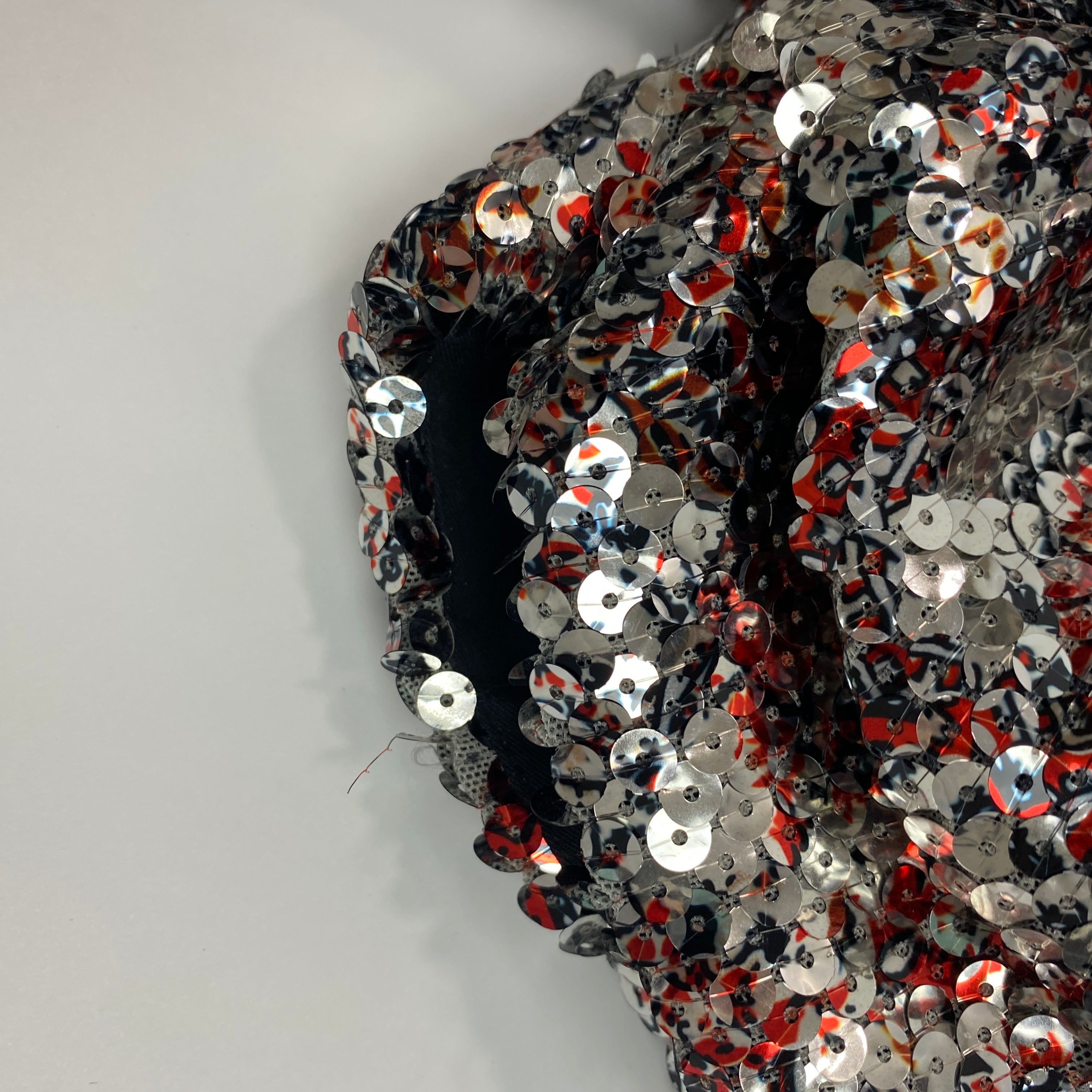 Isabel Marant Silver Sequin Superstretch One Shoulder Top S