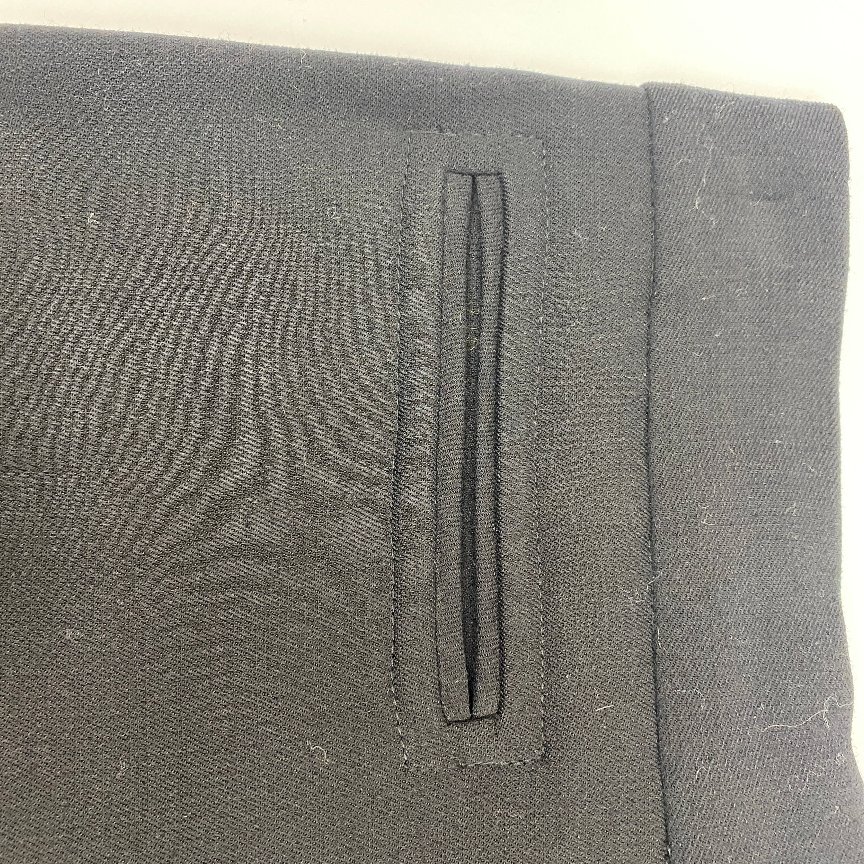 Raey Black Thick Stretch Wool Straight Leg Pants XS