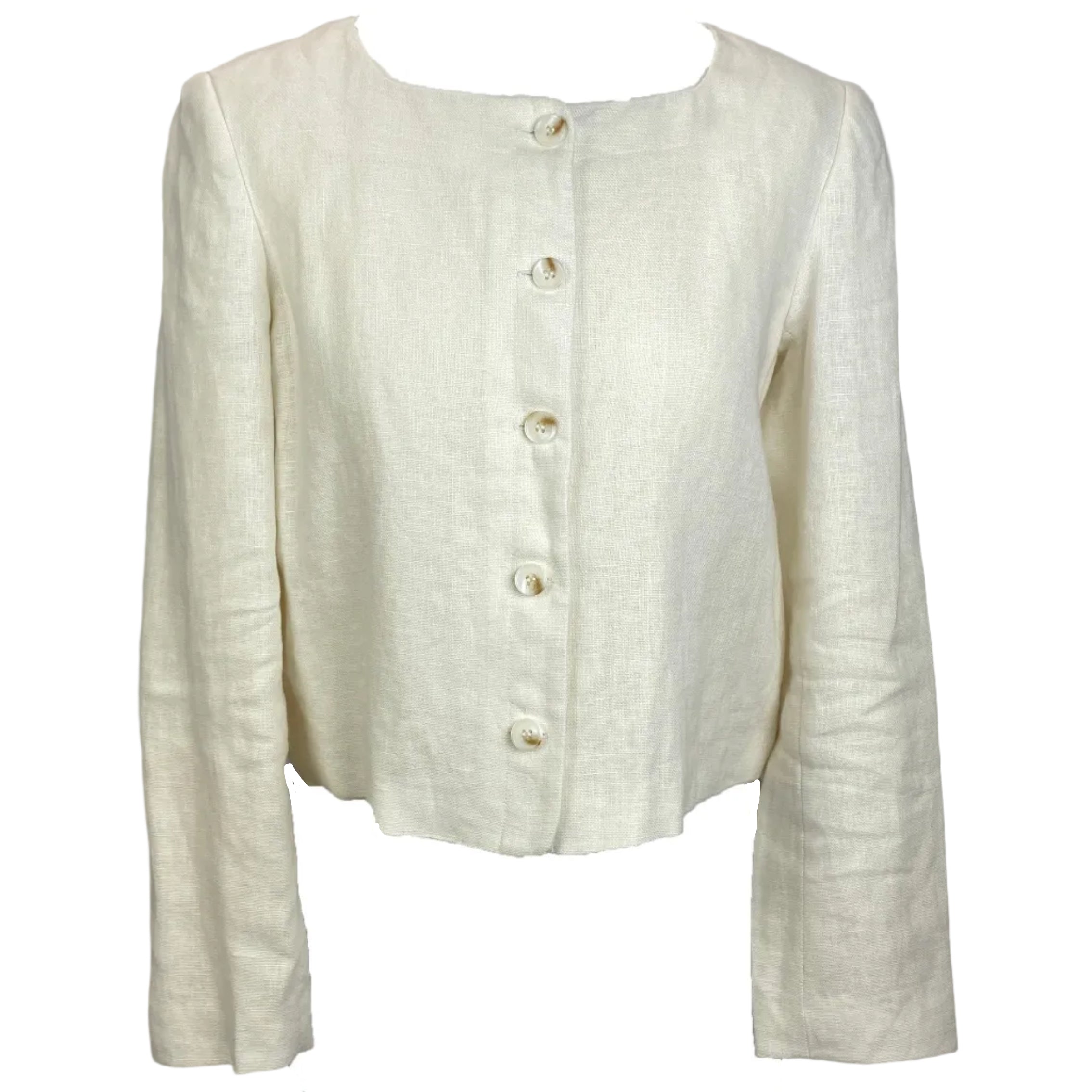 Posse New £380 Cream Linen Emma Jacket M