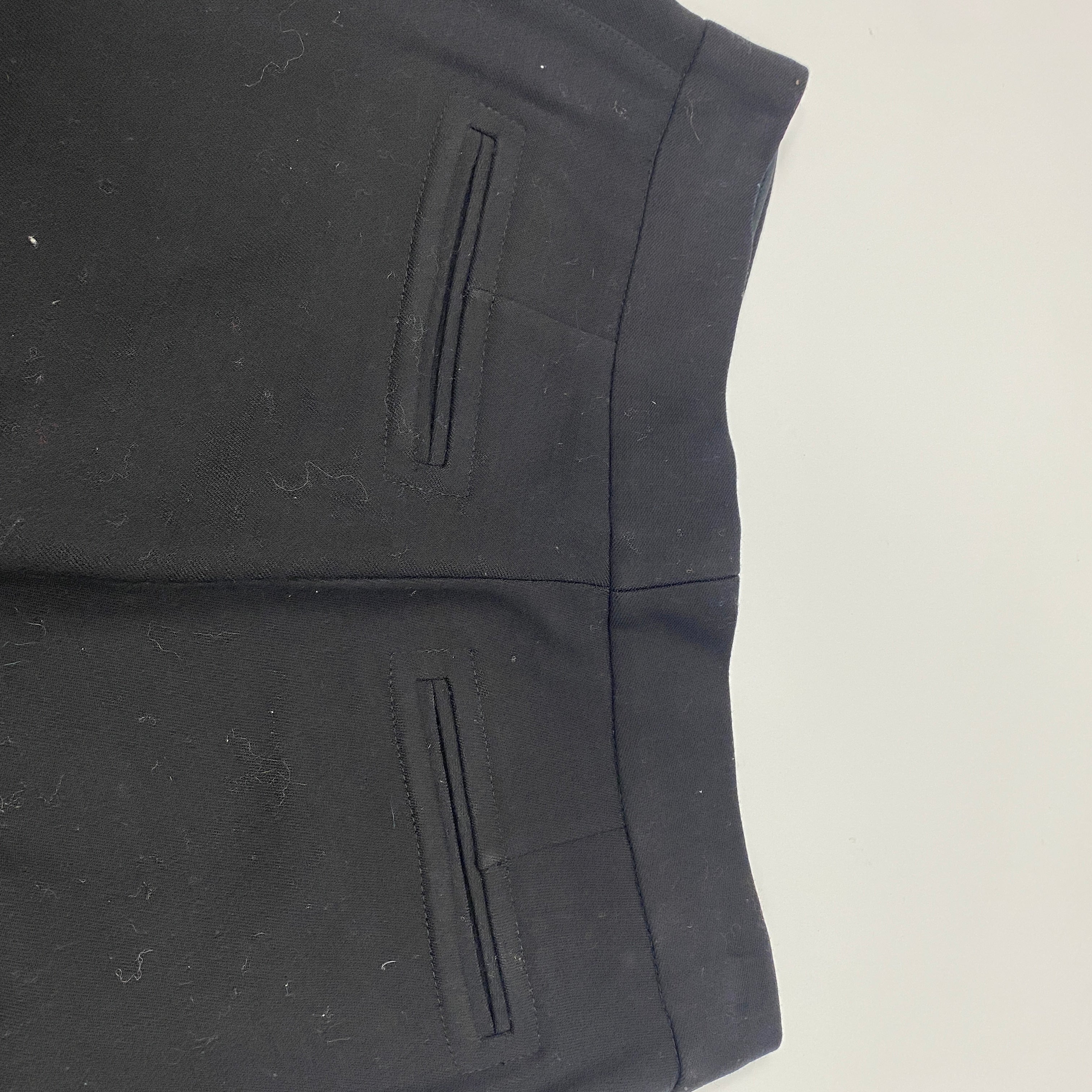 Raey Black Thick Stretch Wool Straight Leg Pants XS