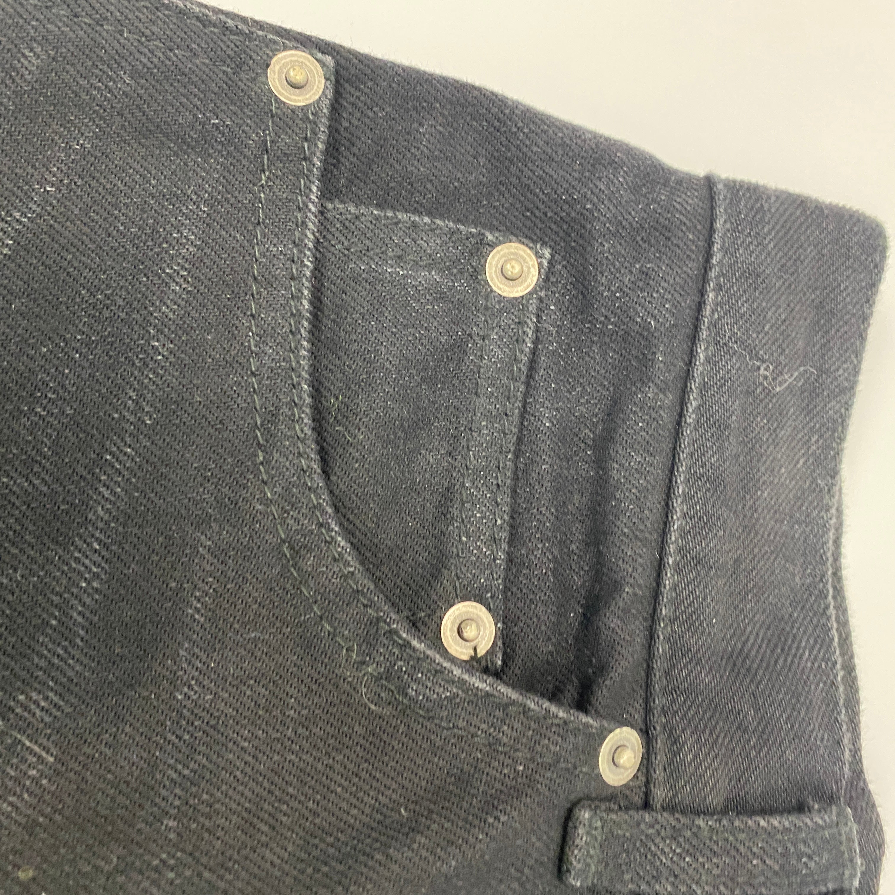 Saint Laurent New £790 Black Denim Wide Leg Jeans 29