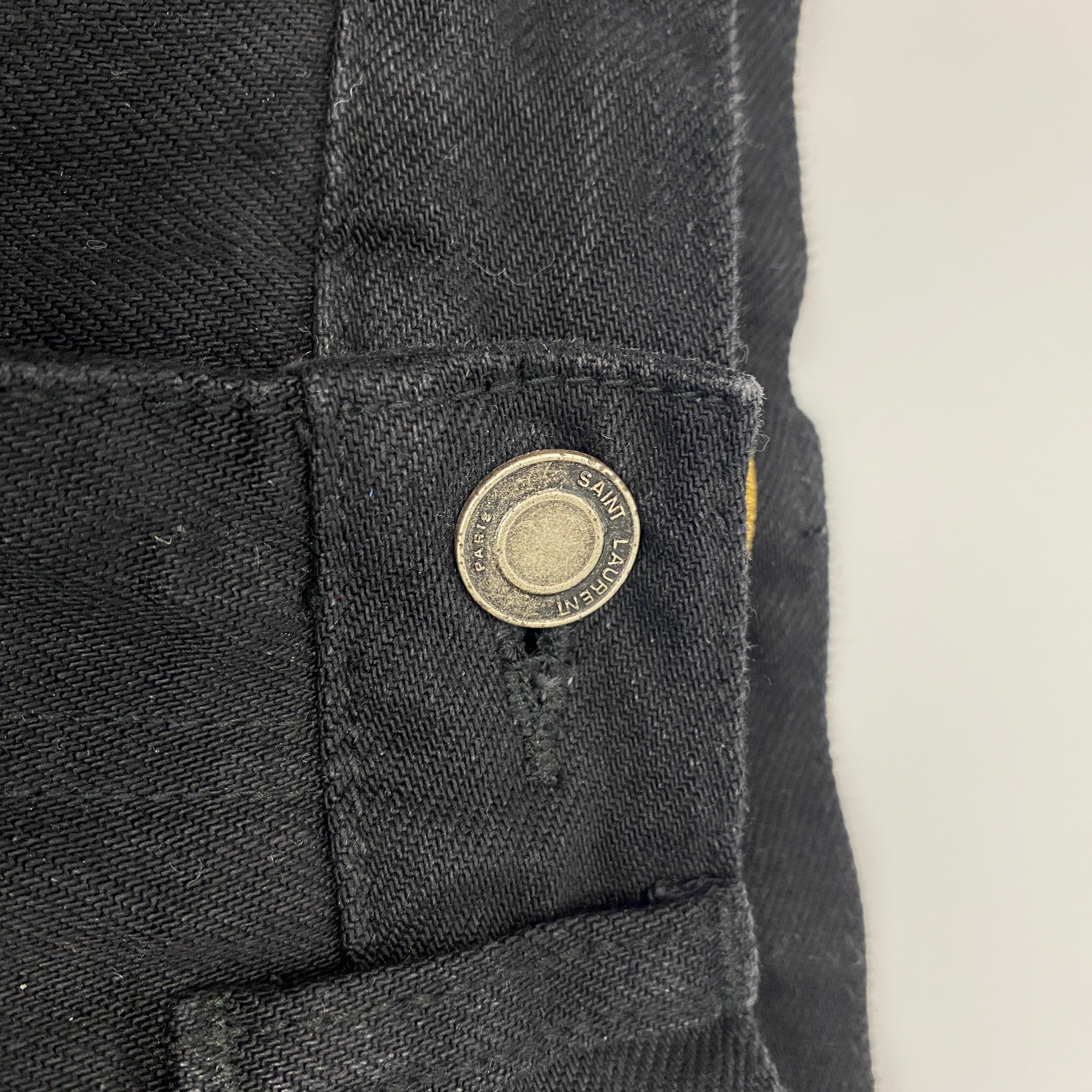 Saint Laurent New £790 Black Denim Wide Leg Jeans 29