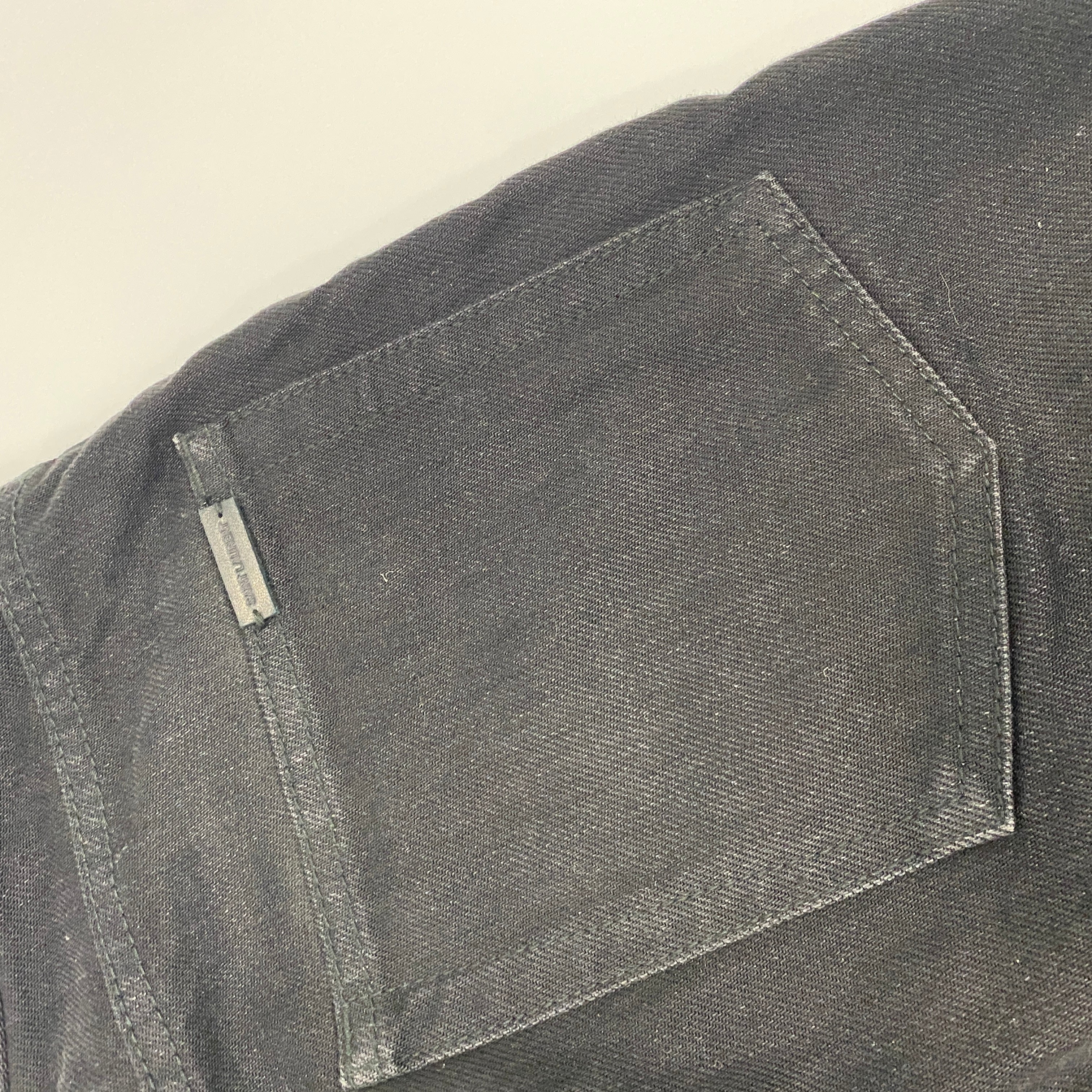 Saint Laurent New £790 Black Denim Wide Leg Jeans 29