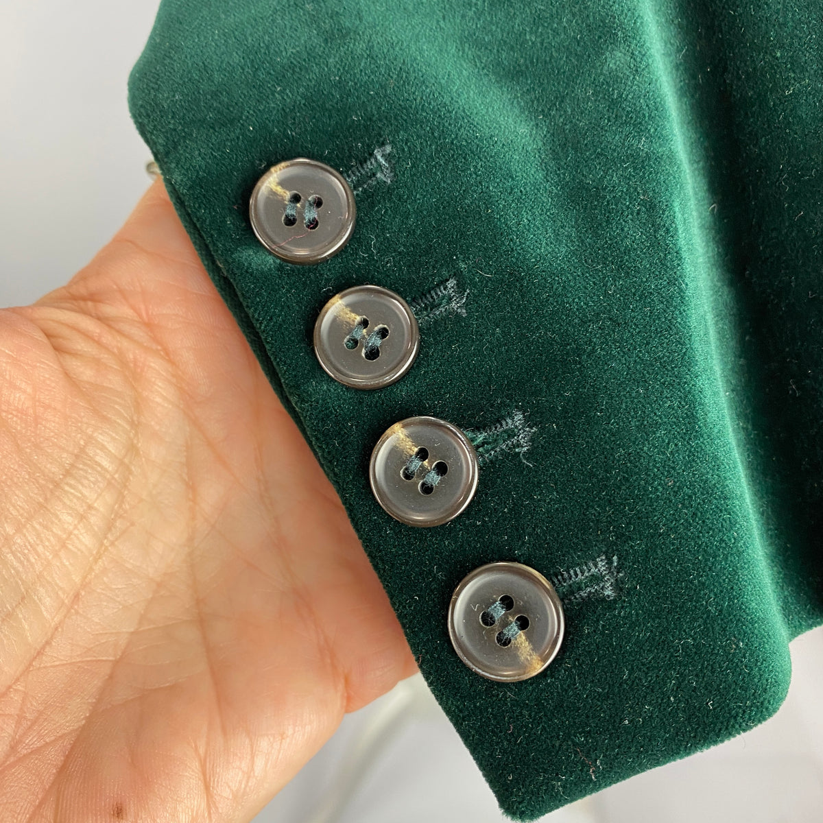 Soeur New £340 Bottle Green Velvet Classic Blazer M