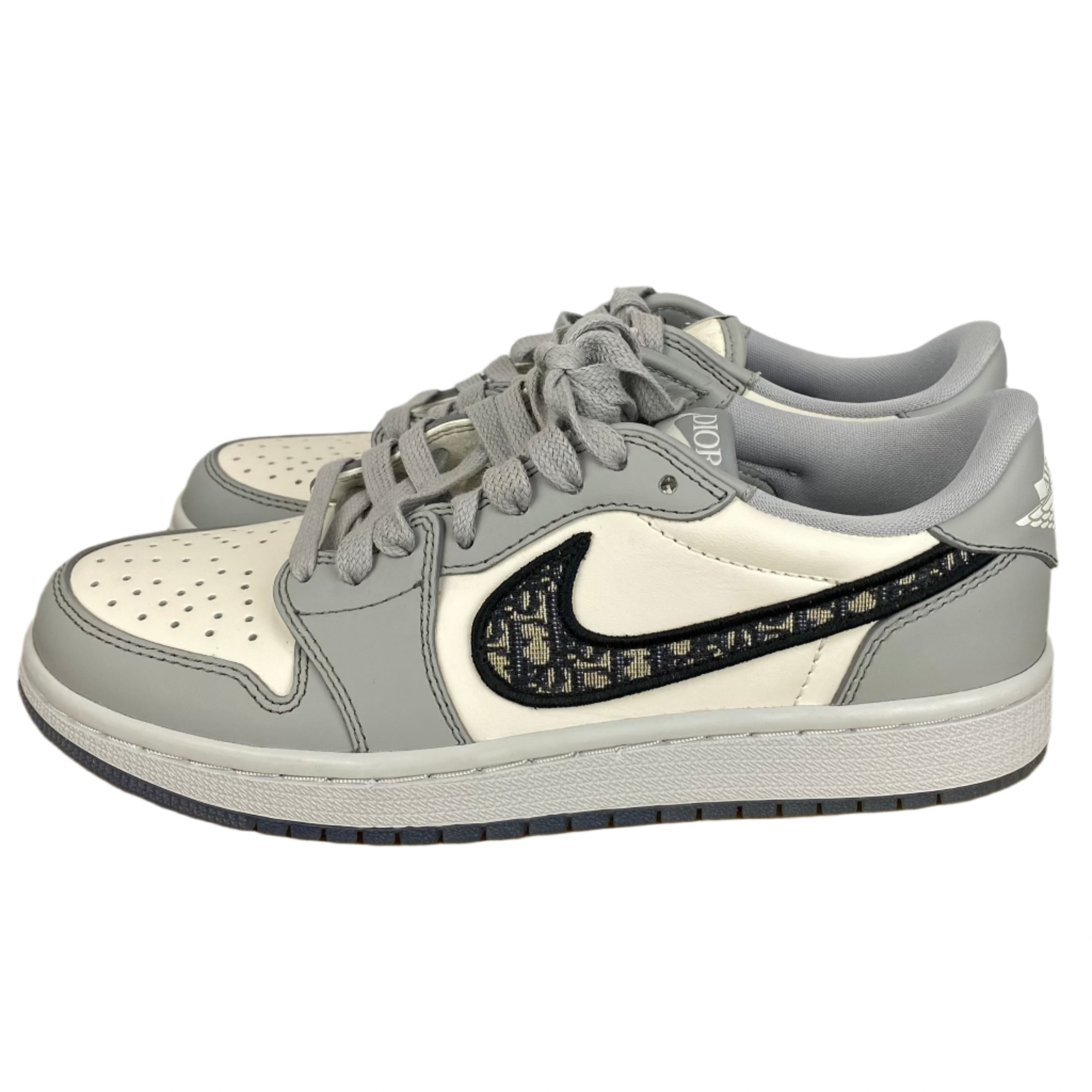 Dior x Nike Air Jordan 1 Low Sneakers 38.5