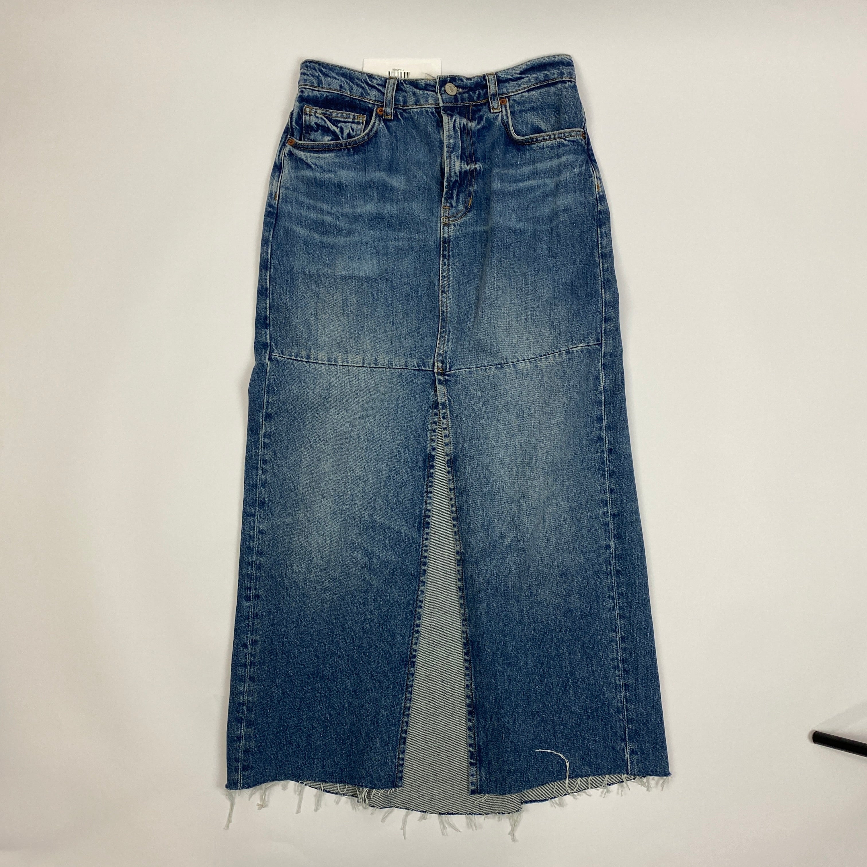 Reformation £260 Tazz Denim Maxi Skirt 25