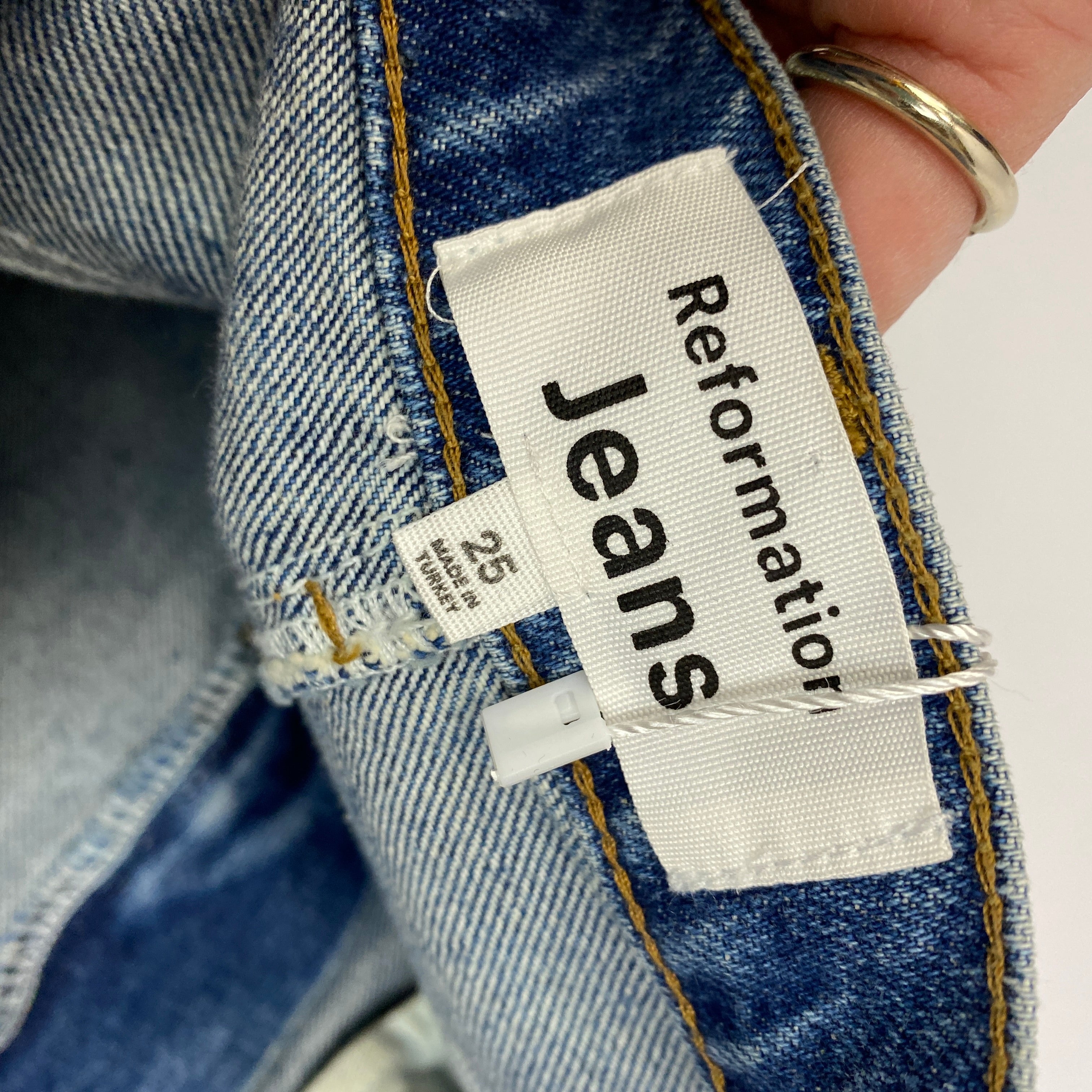 Reformation £260 Tazz Denim Maxi Skirt 25