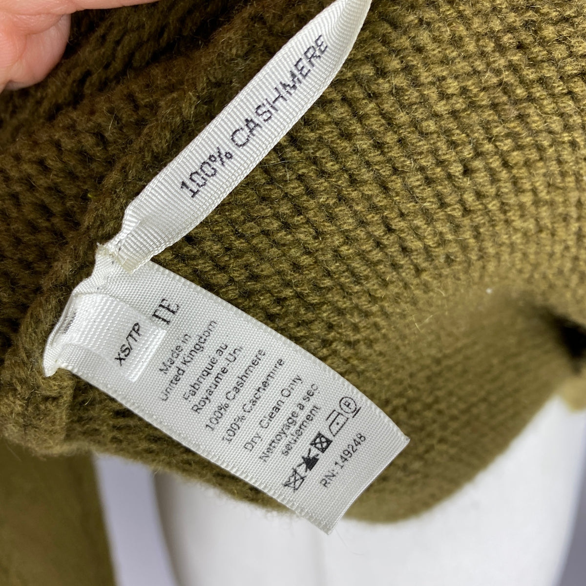 Khaite £1100 Khaki Cashmere Chunky Sweater XS