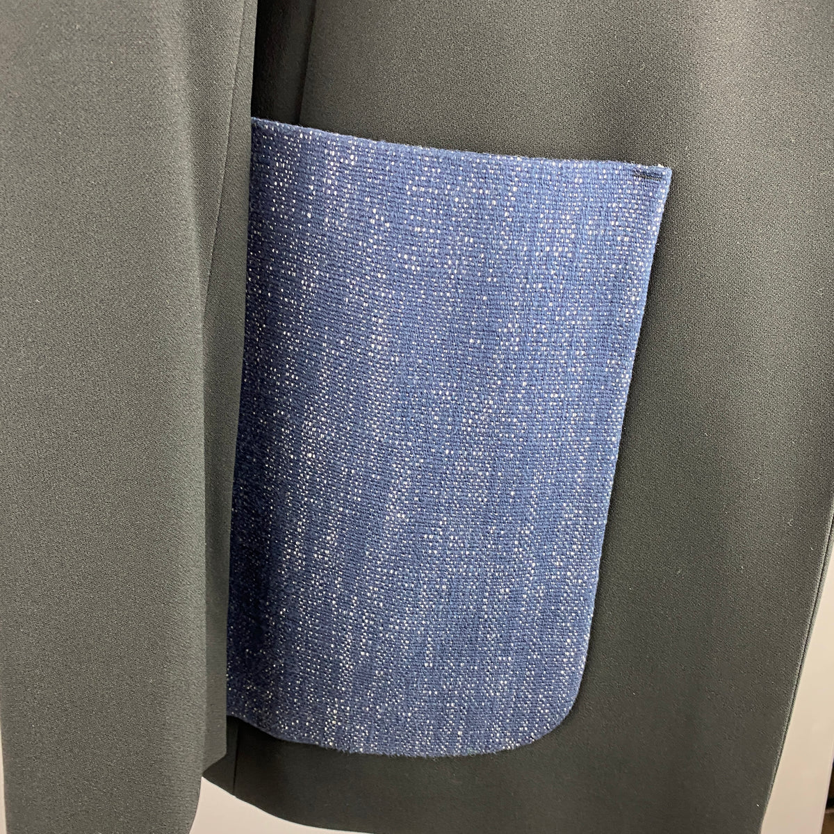 Sportmax Black Patchwork Pocket Blazer L