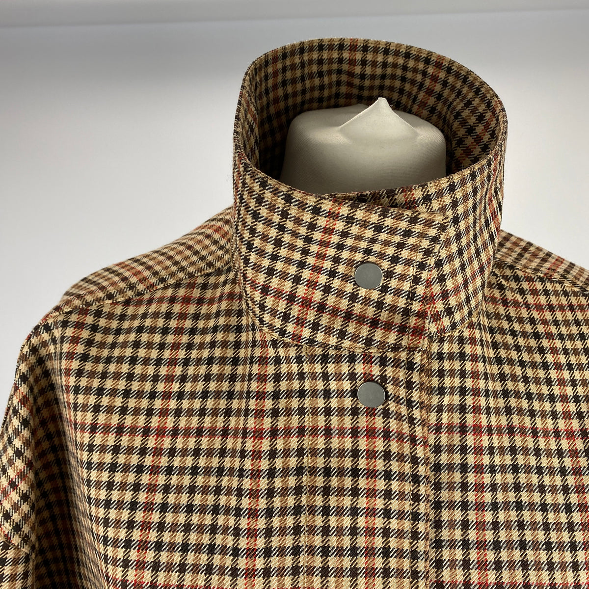 Joseph New £870 Calypso Checked Wool-Blend Jacket M-L
