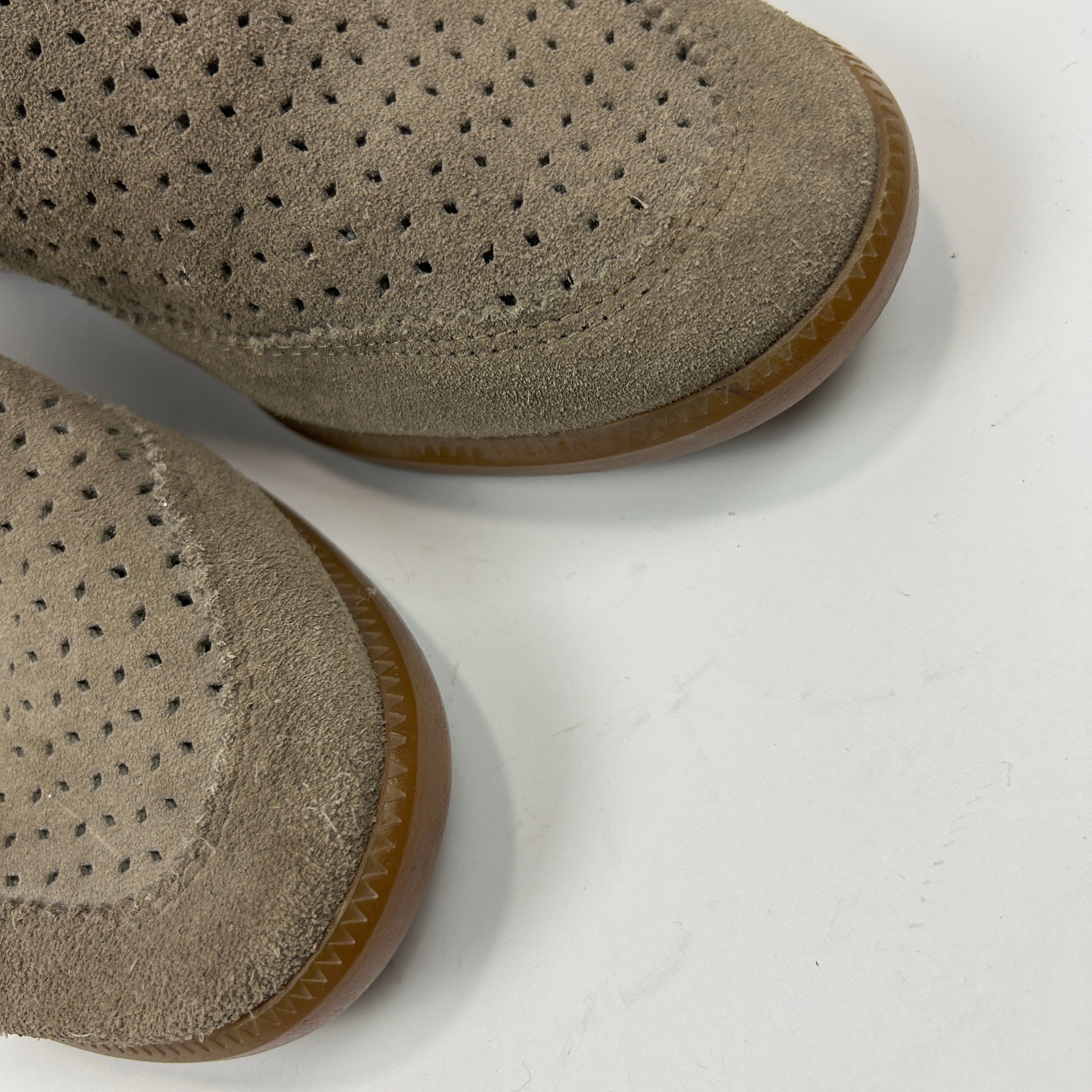 Isabel Marant Taupe Perforated Suede Ankle Boots 41
