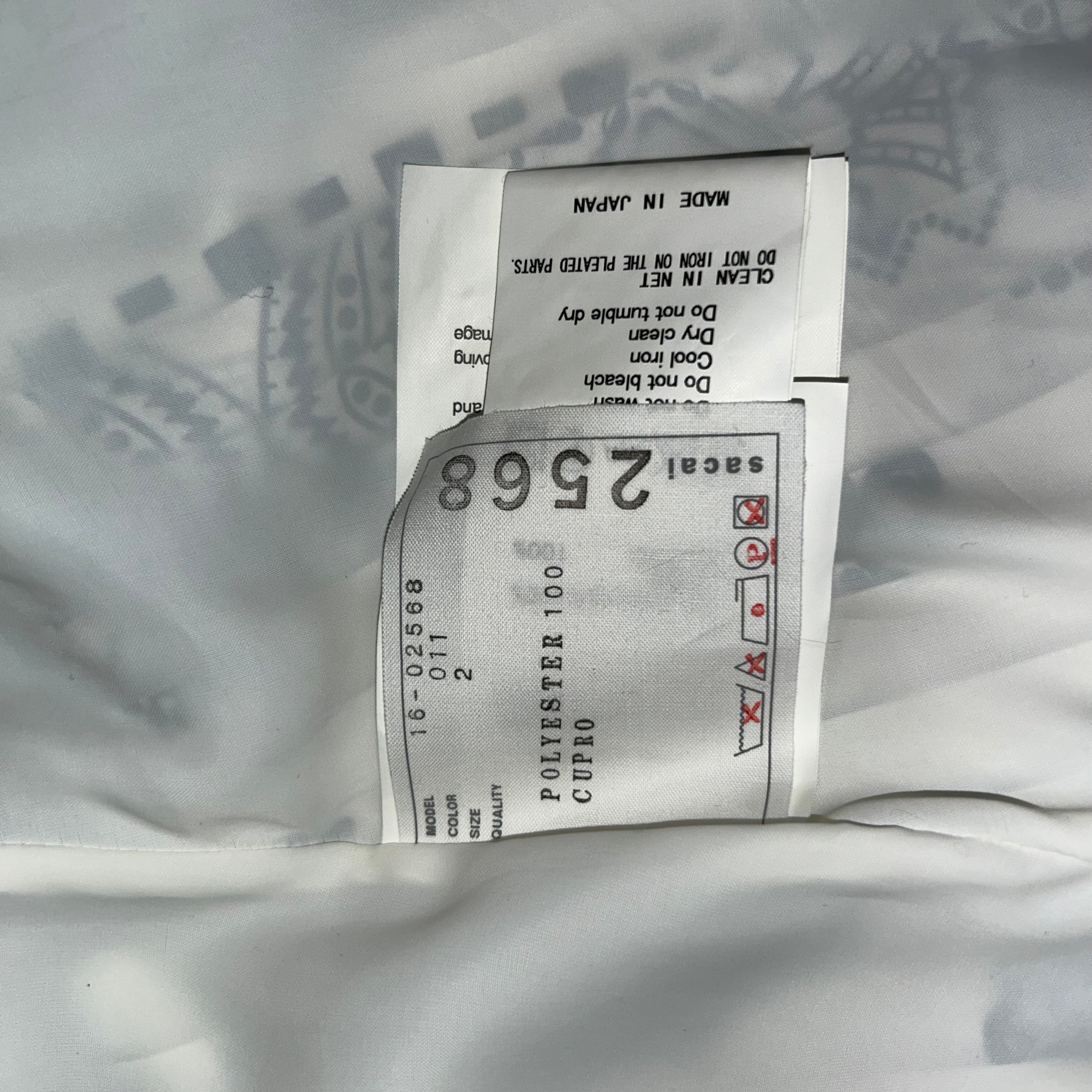 Sacai £835 Black & White Bandana Print Kilt Skirt S