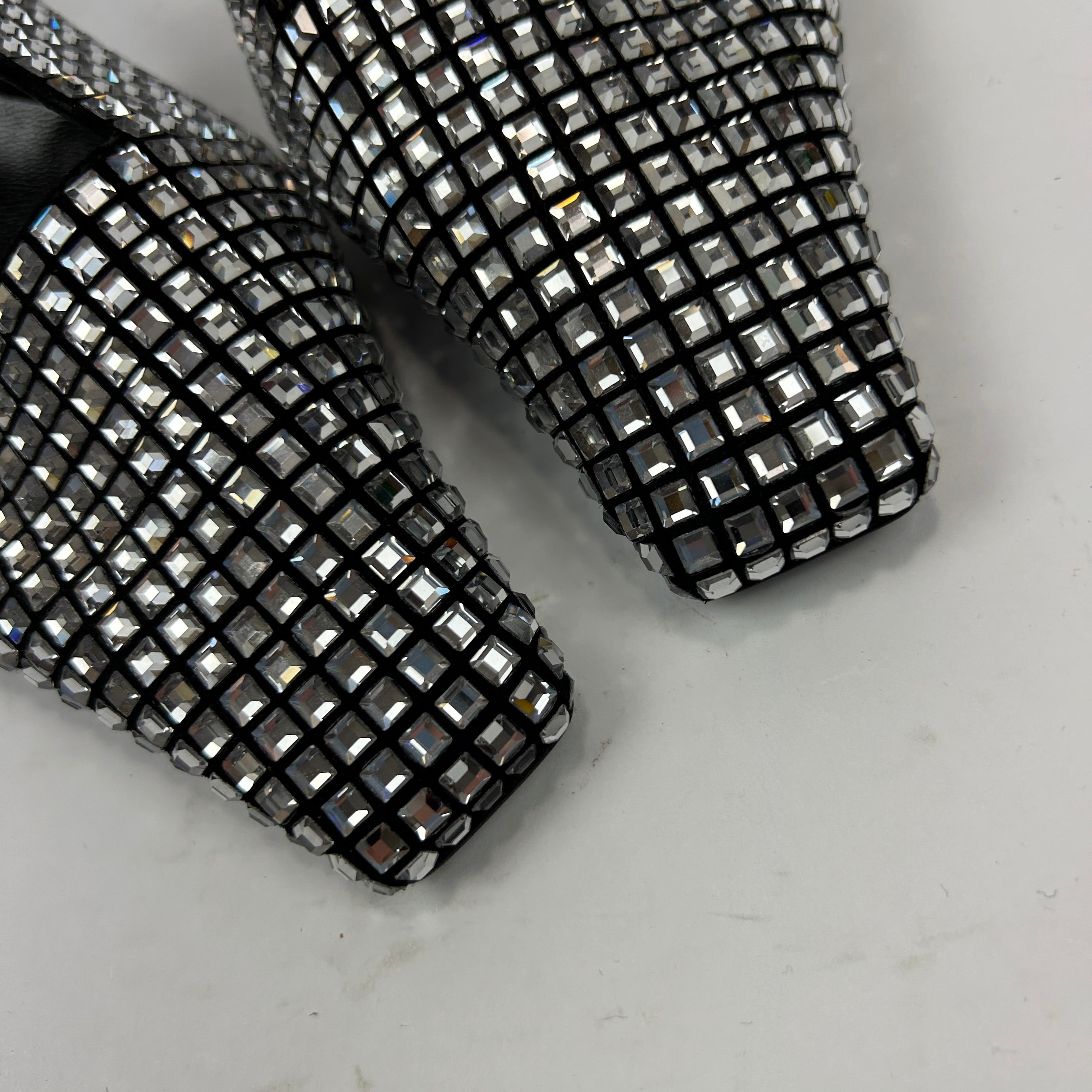 Gucci New £1095 Aria Tom Ford Crystal Slingbacks 38