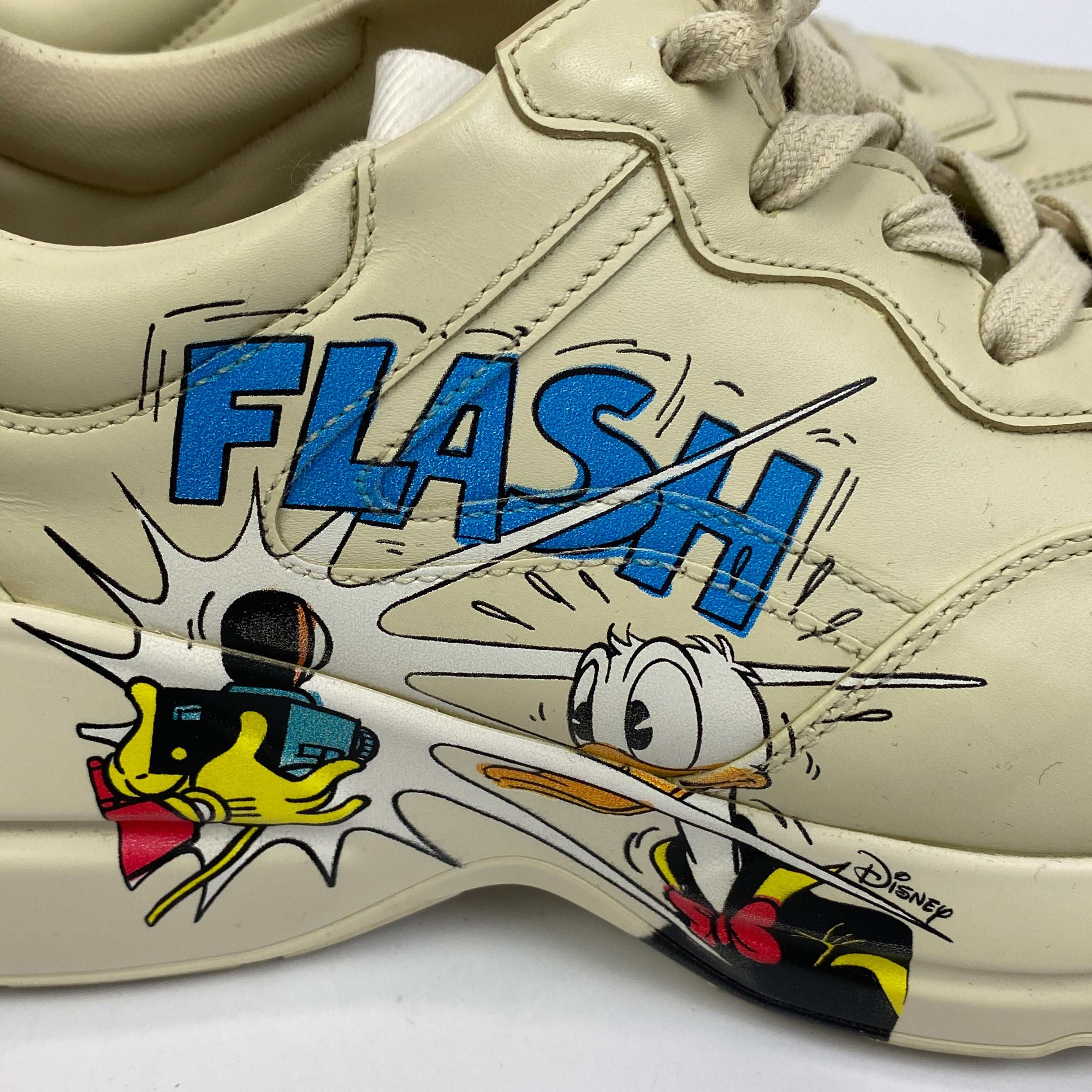 Gucci x Disney $890 Rhyton Donald Duck Trainers 38