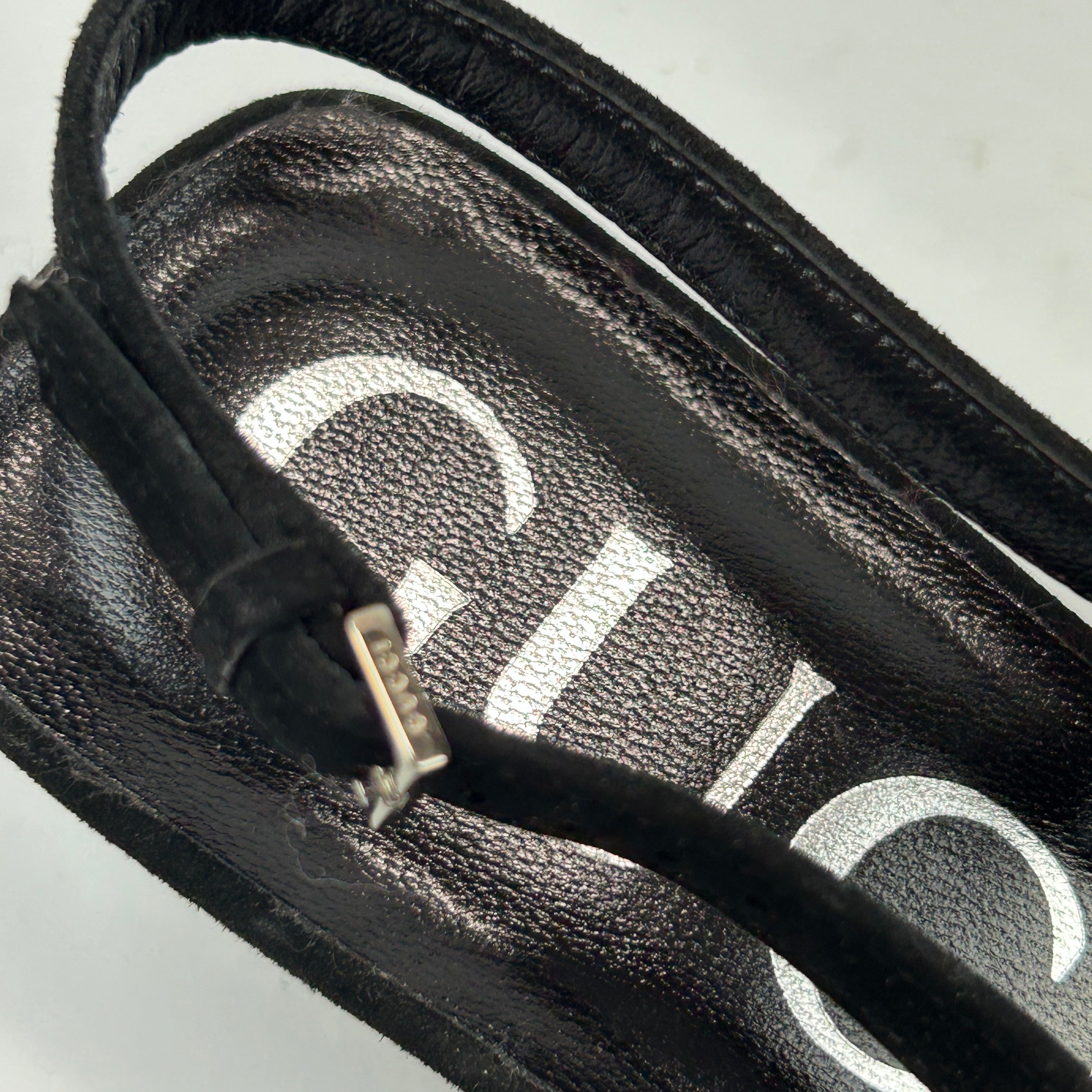 Gucci New £1095 Aria Tom Ford Crystal Slingbacks 38