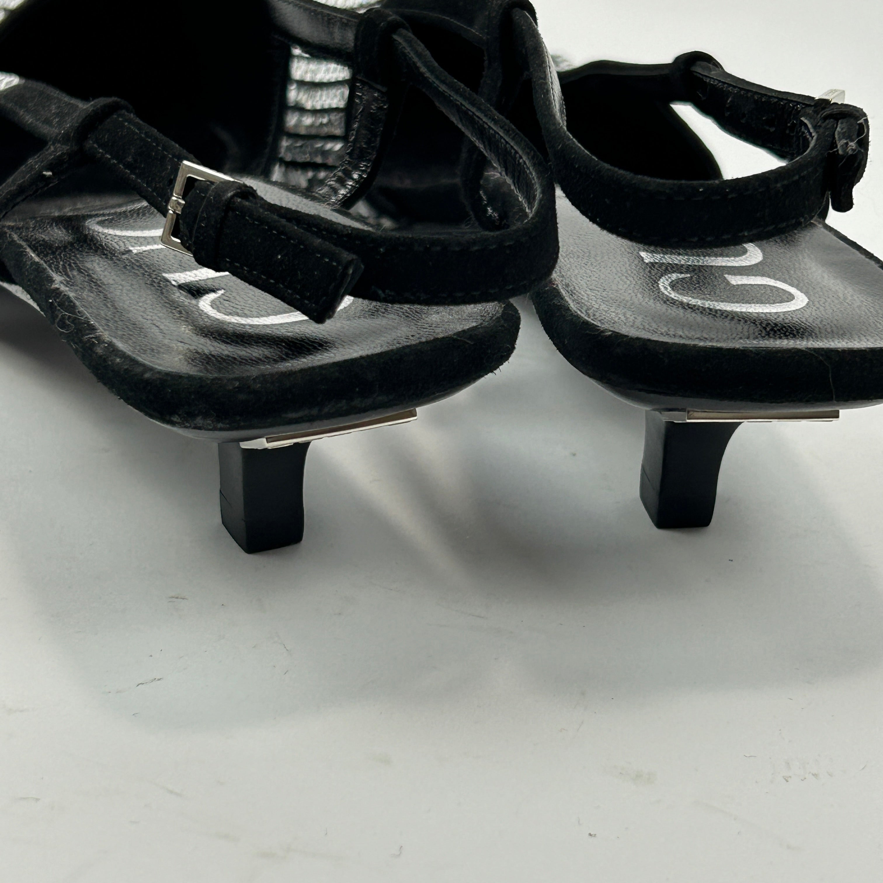 Gucci New £1095 Aria Tom Ford Crystal Slingbacks 38