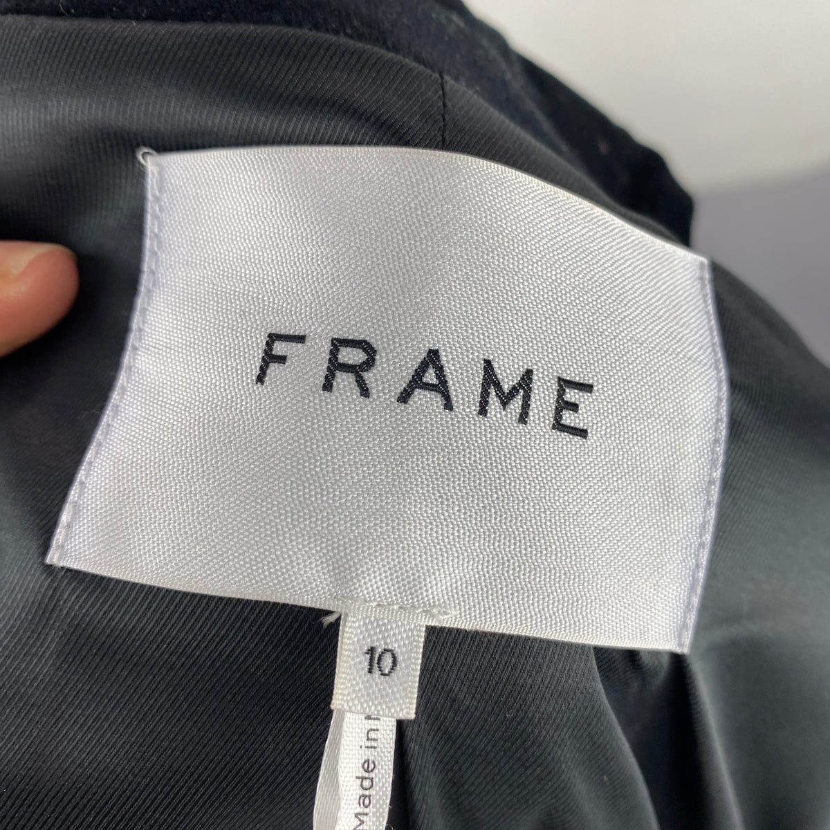 Frame Black Velvet Classic Blazer M