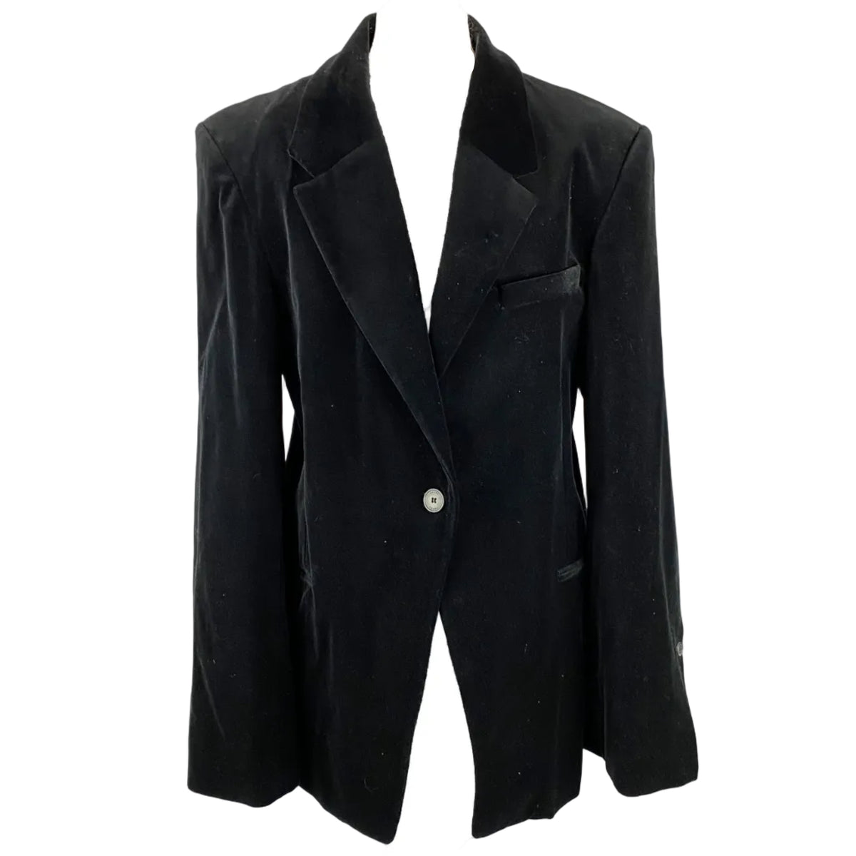 Frame Black Velvet Classic Blazer M
