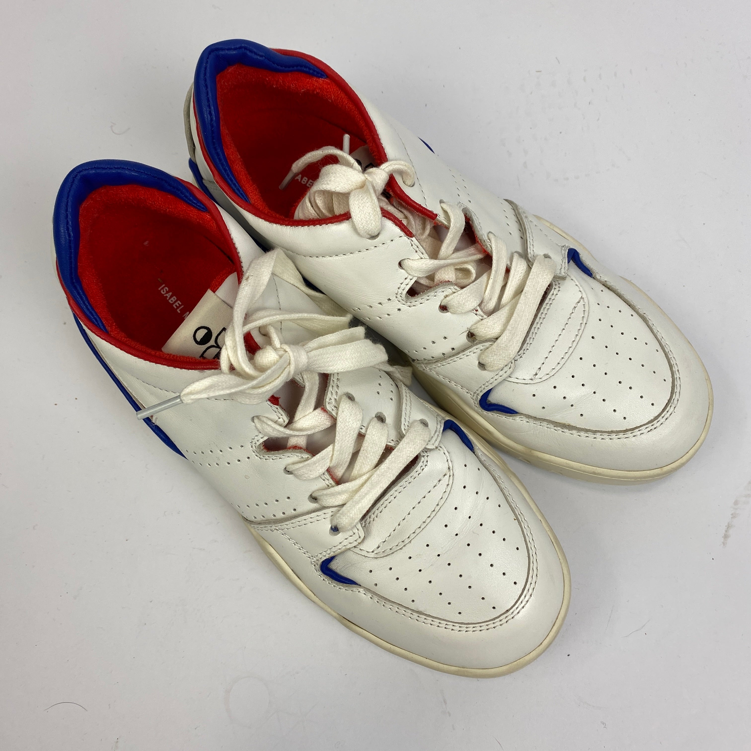 Isabel Marant White Leather Emree Trainers 38
