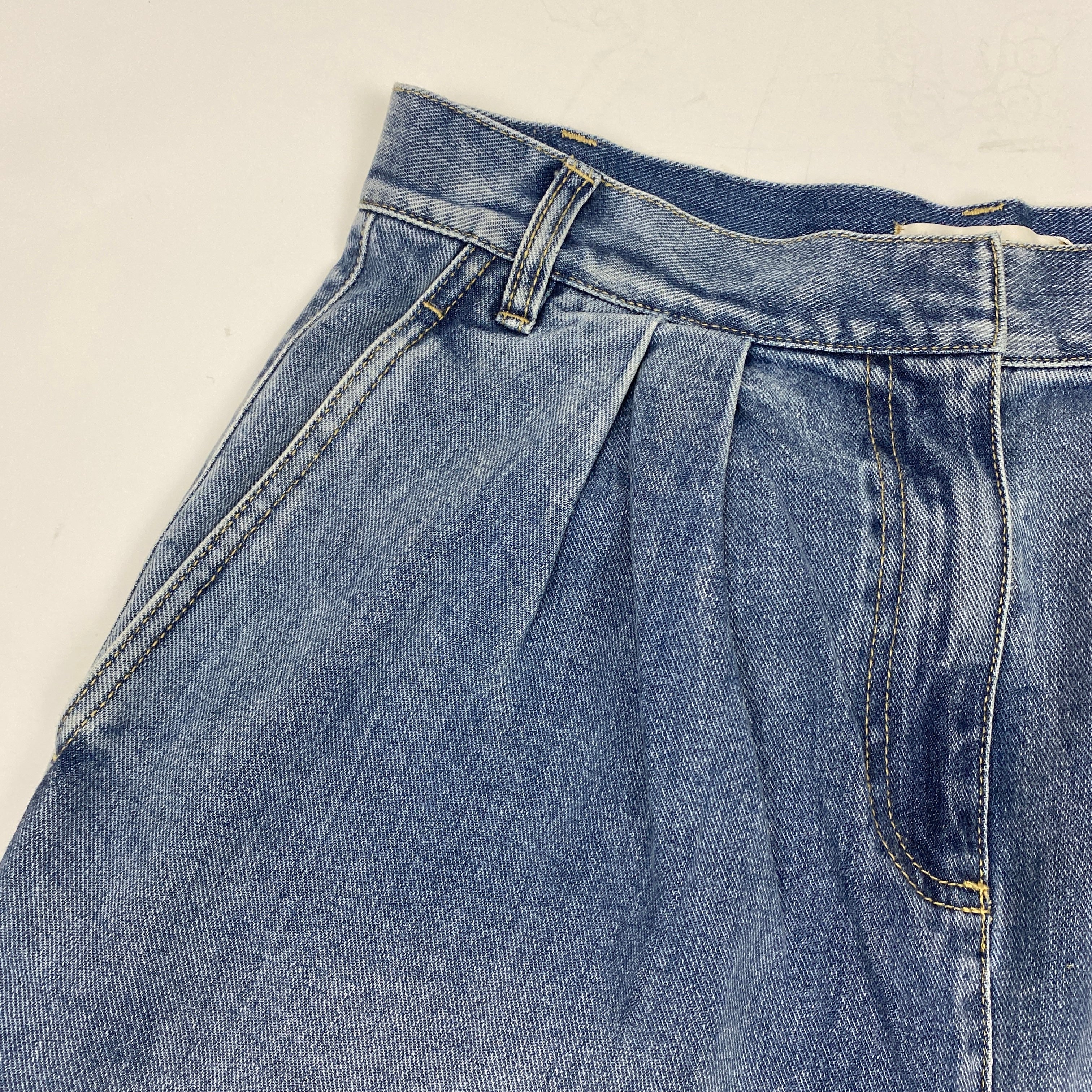 Tibi £500 Spring Denim Triple Pleat Jeans 28