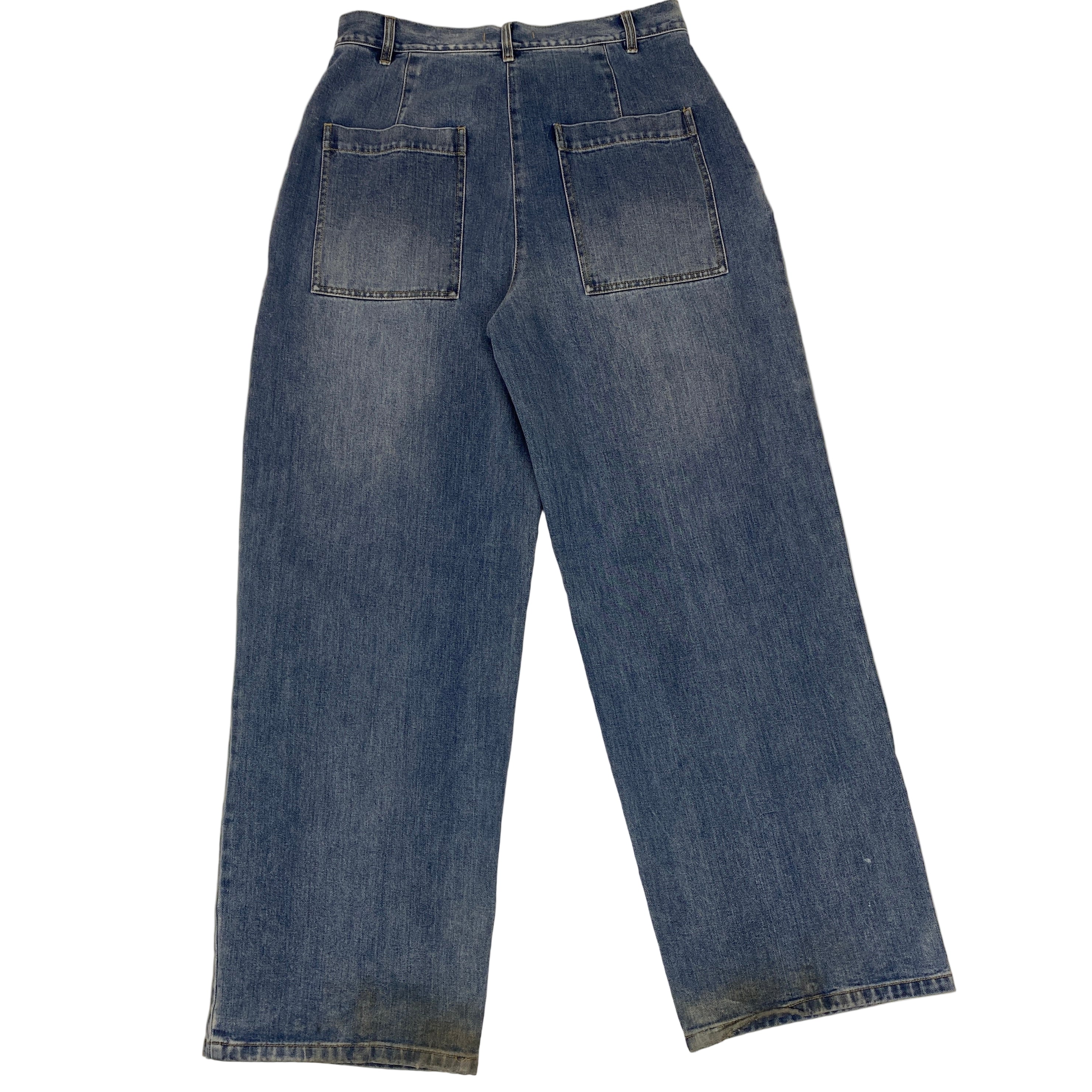 Tibi £500 Spring Denim Triple Pleat Jeans 28