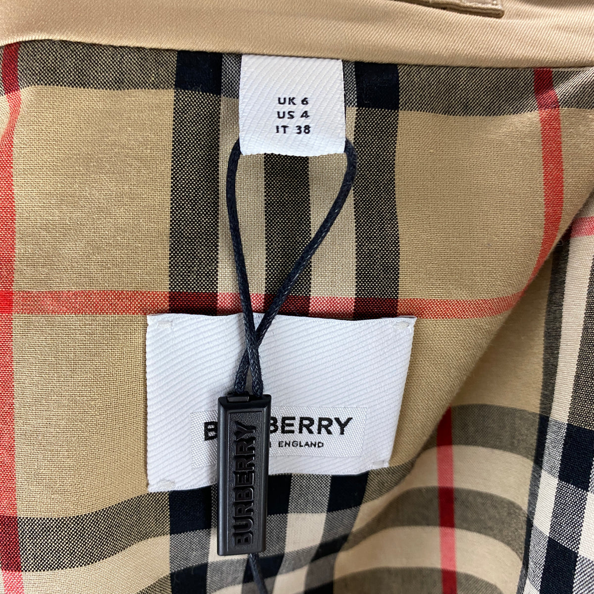 Burberry New £1950 Honey Laxton Trench Coat XXS-S