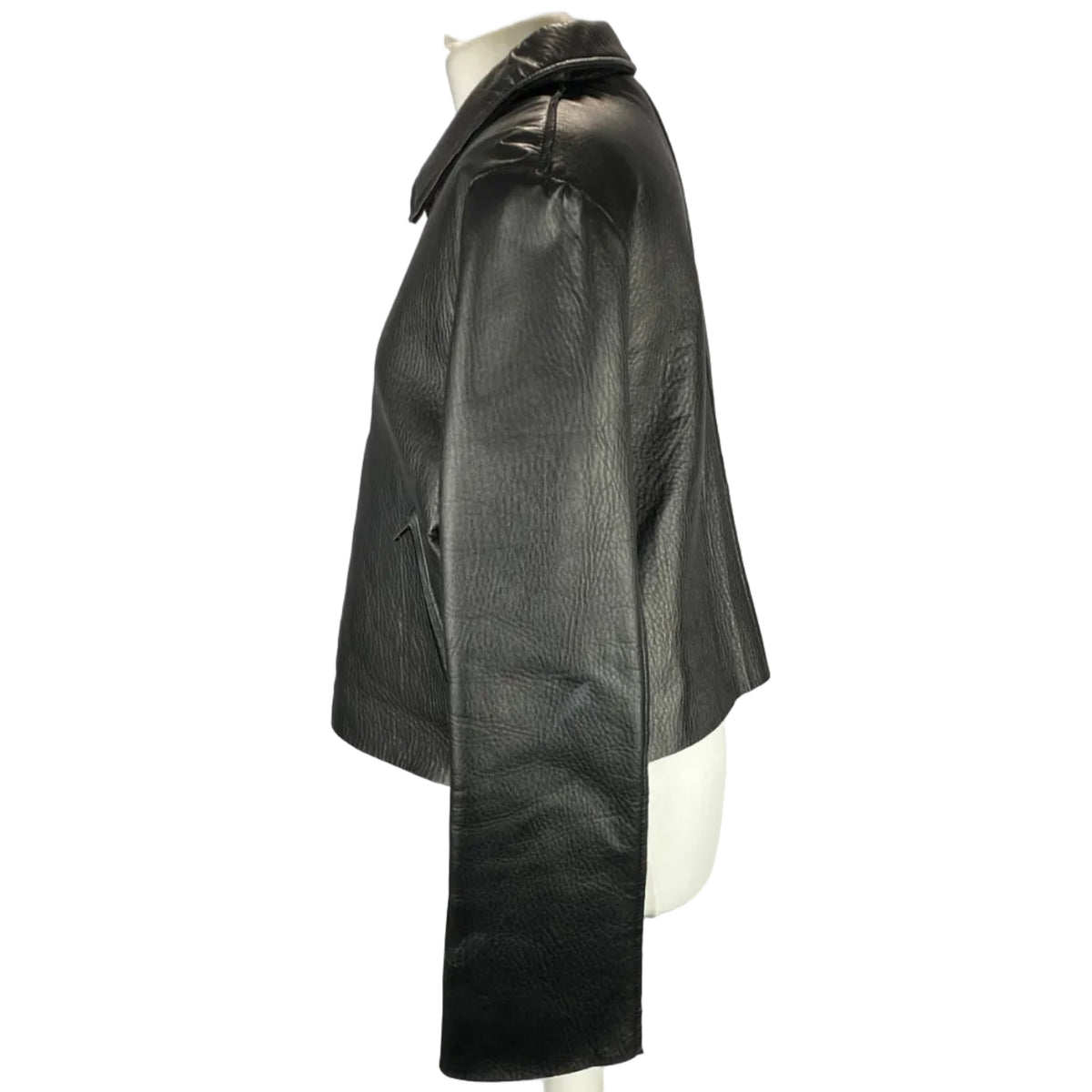 Acne Studios New £2200 Black Leather Zippered Jacket L