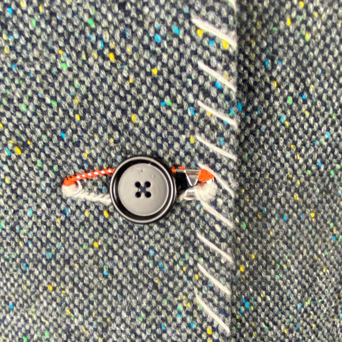 Marni Grey & Navy Tweed Overstitched Blazer L