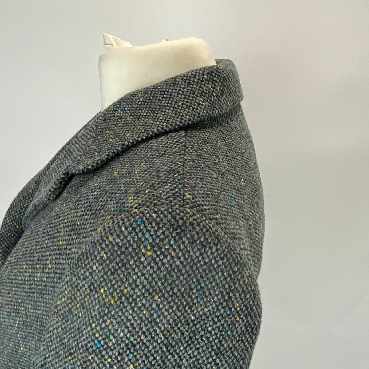 Marni Grey & Navy Tweed Overstitched Blazer L