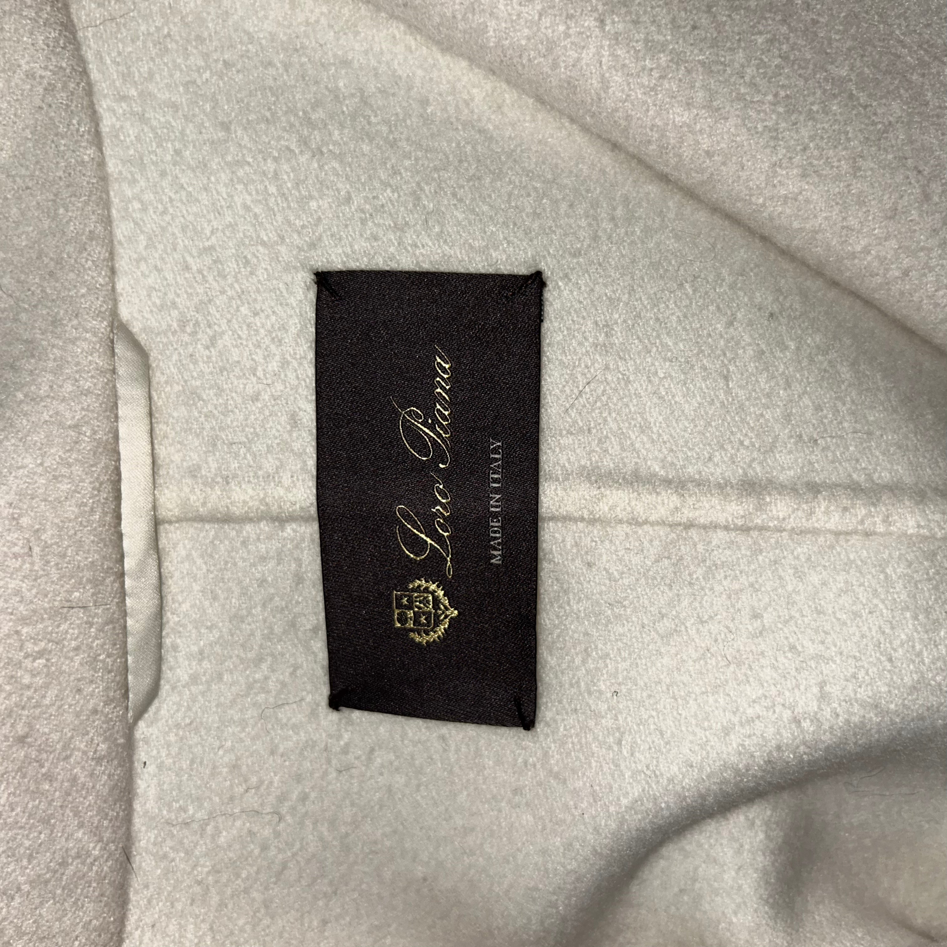 Loro Piana New £7350 Vanilla Cashmere Coat S