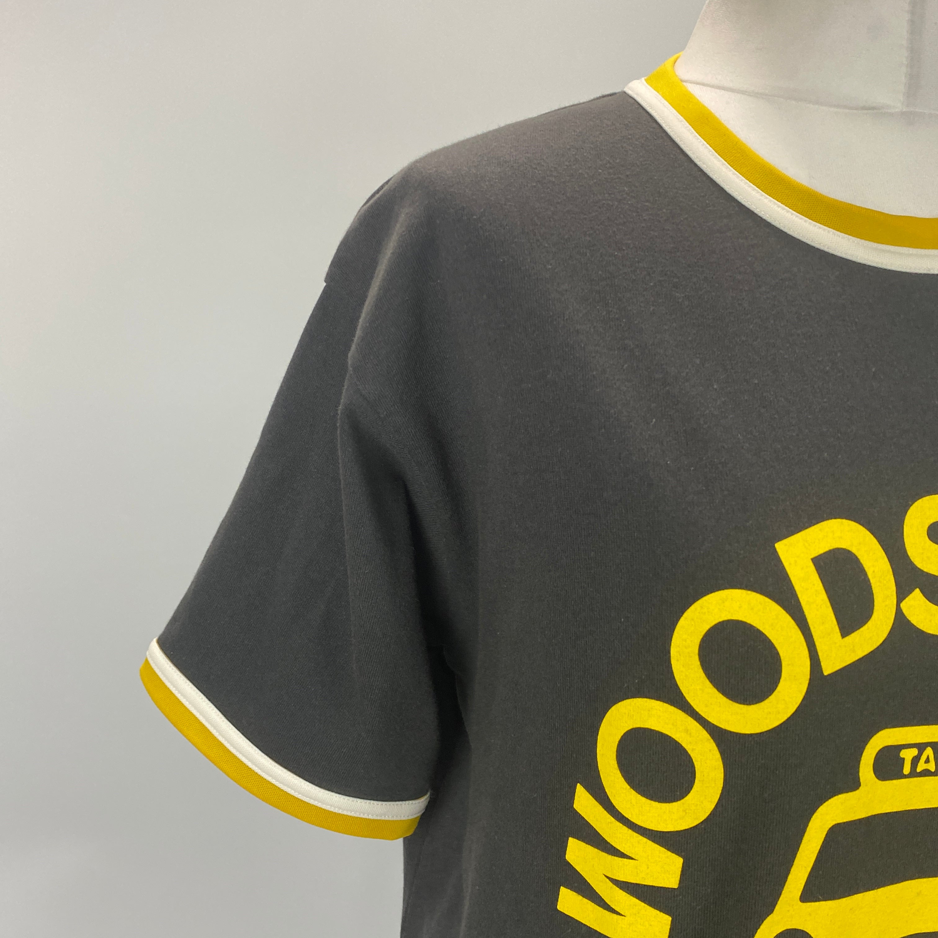 Bode New £325 Brown WOODS HOLE TAXI Applique Tee XS/S/M