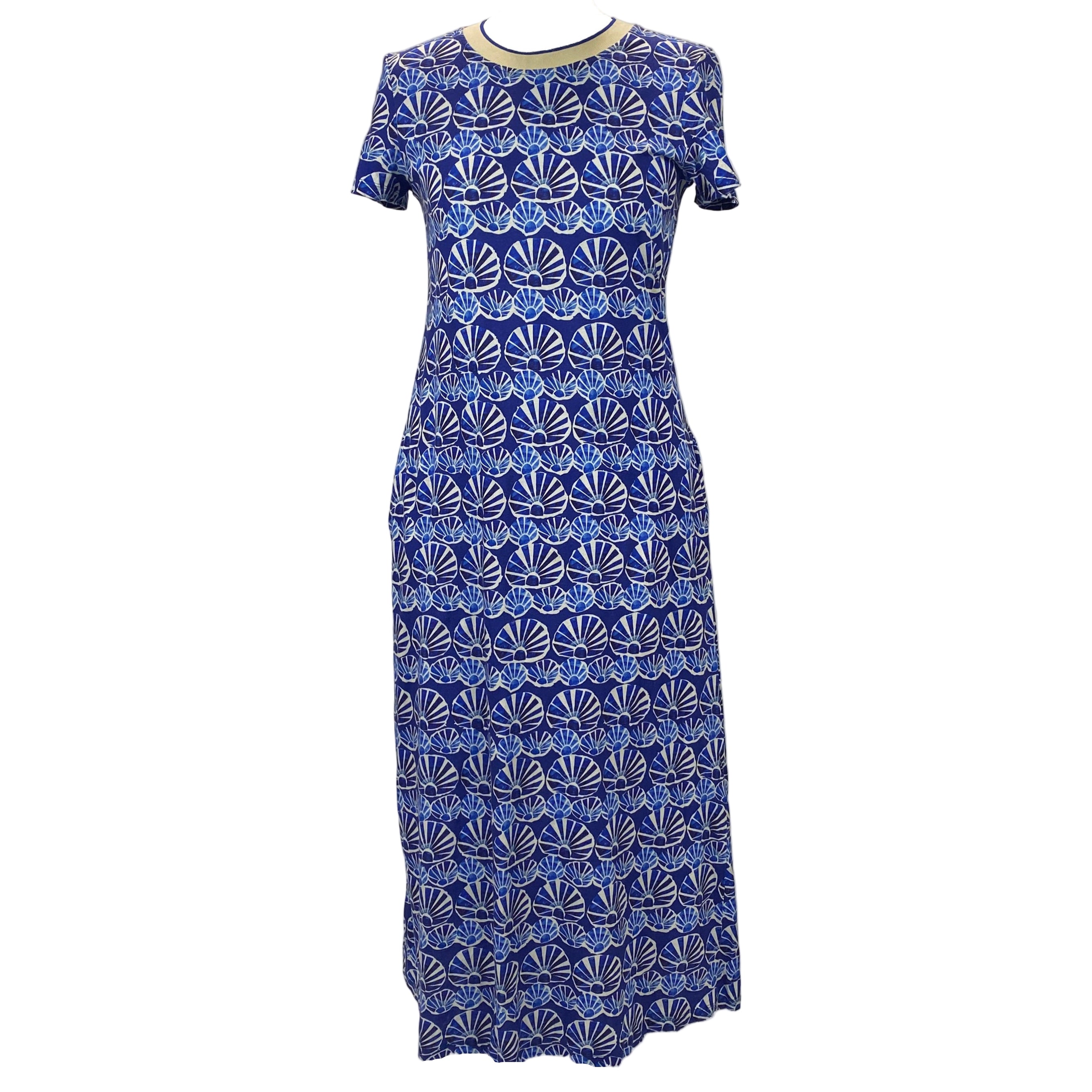 La Double J £470 Cobalt Print Sporty Swing Dress S