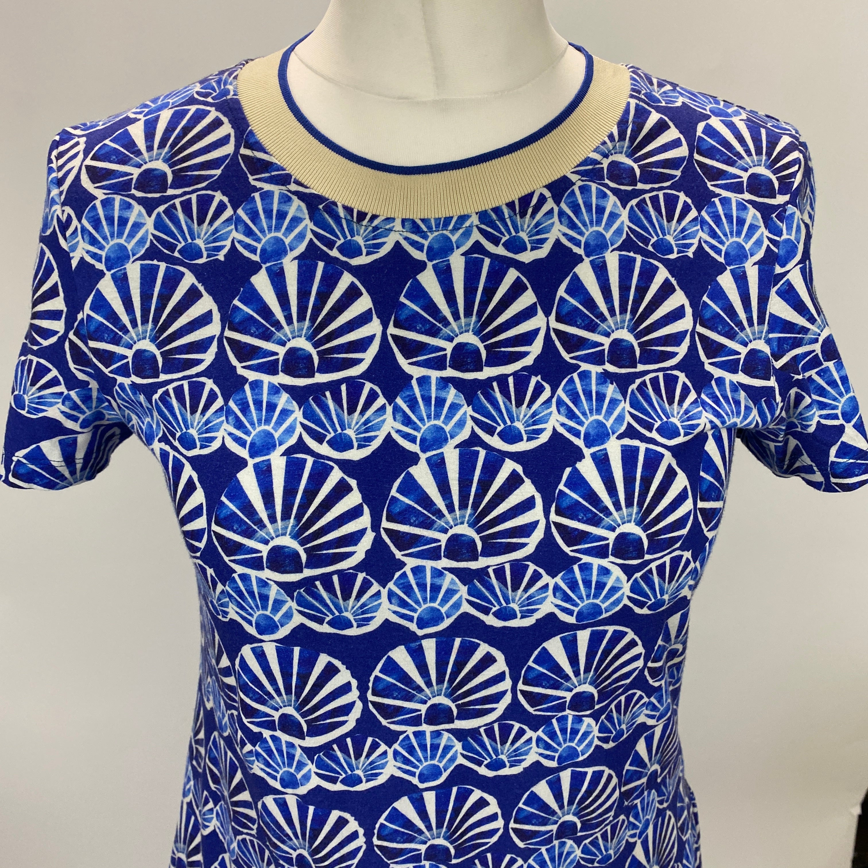 La Double J £470 Cobalt Print Sporty Swing Dress S