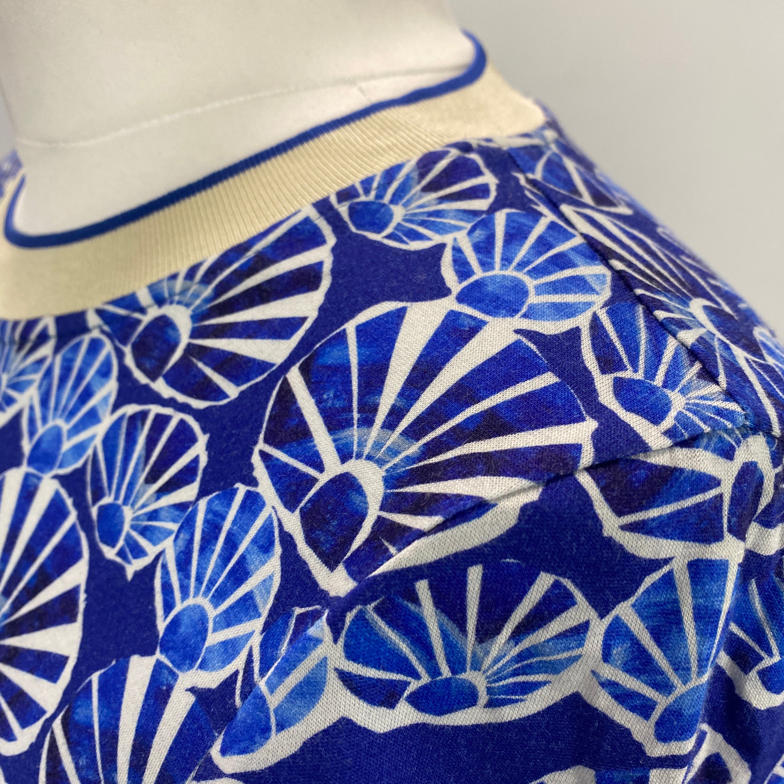 La Double J £470 Cobalt Print Sporty Swing Dress S