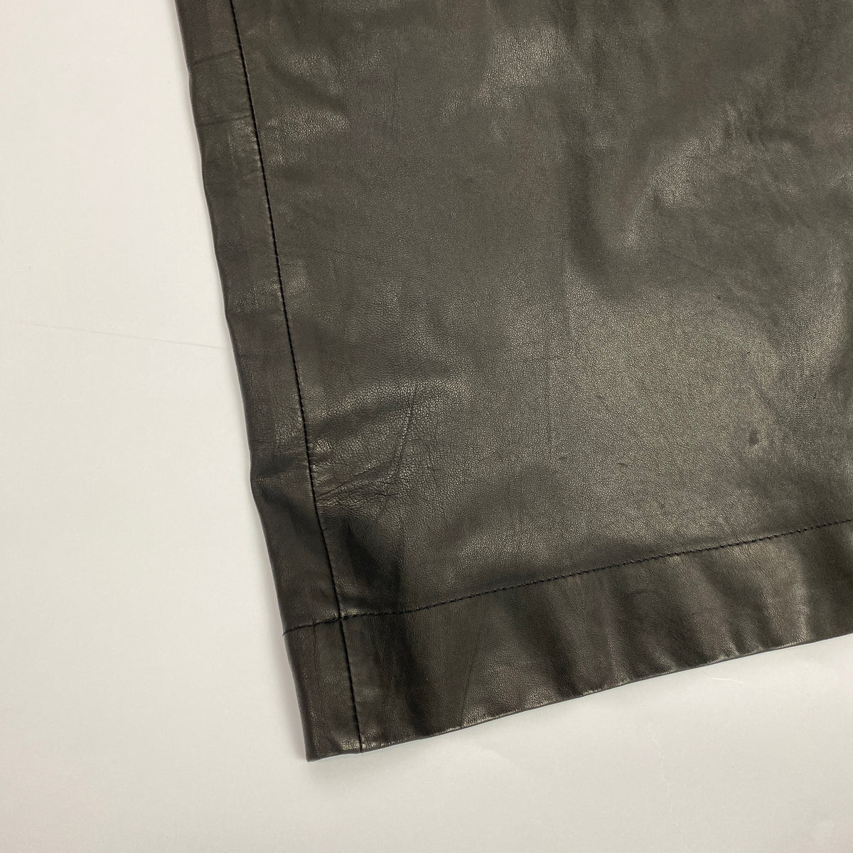 Aligne Black Leather Drawstring Trousers M